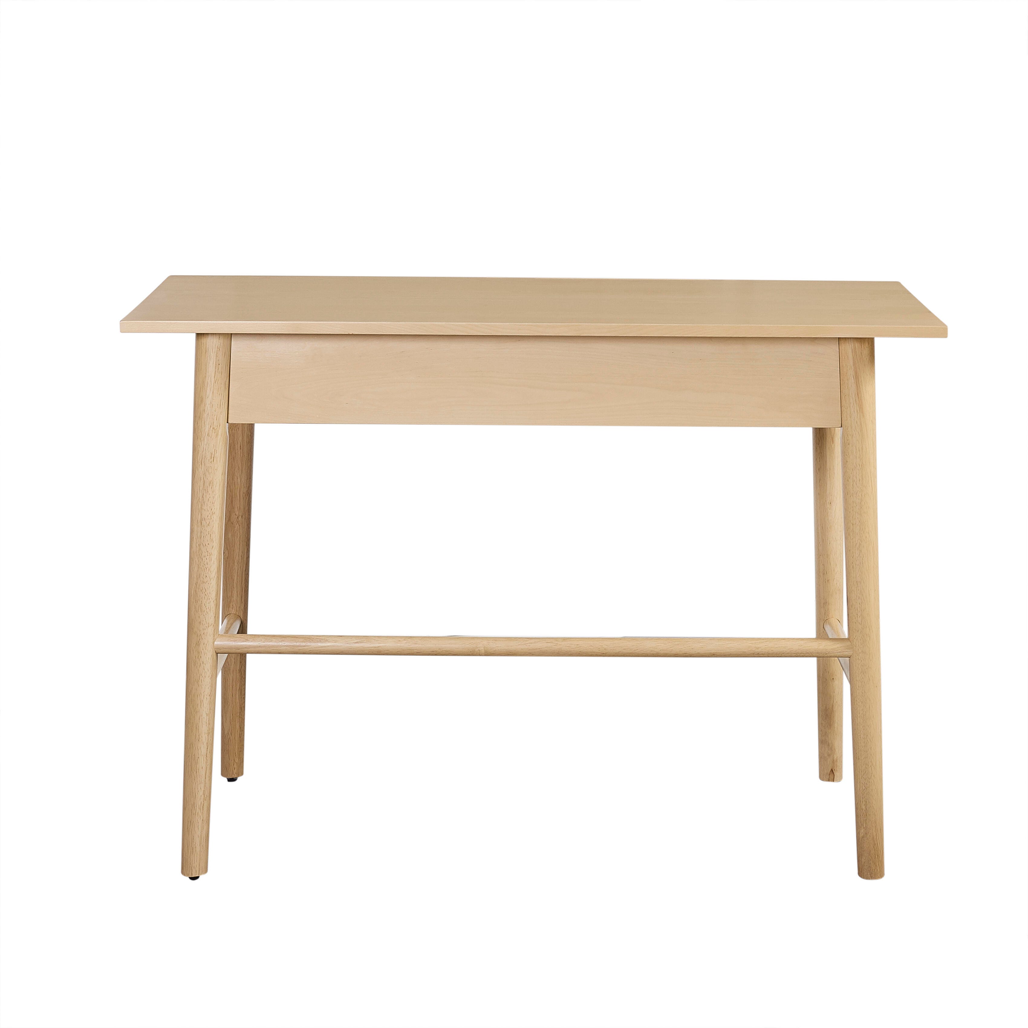 Linon Charlotte 42" Home Office Desk, Natural, large