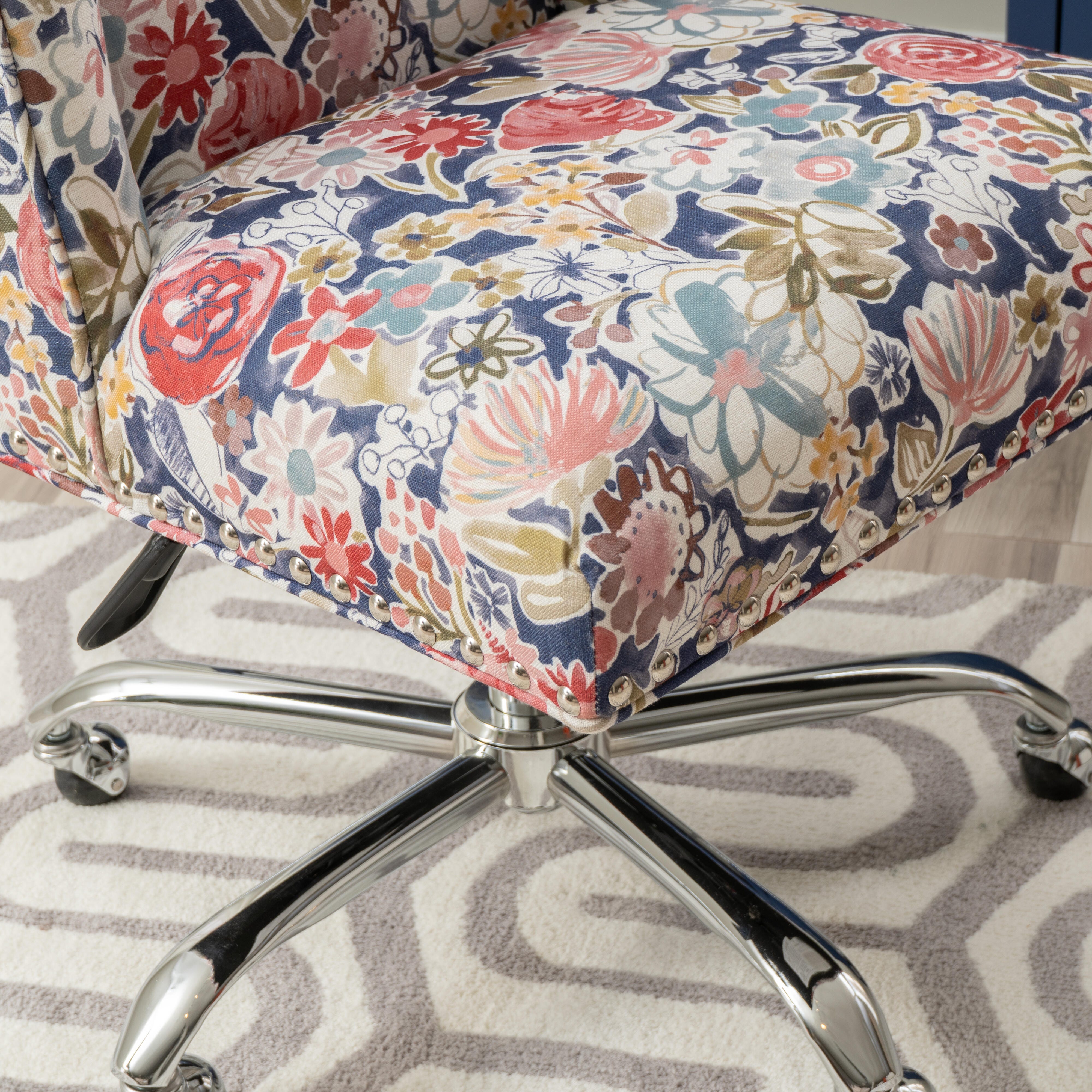 Linon Draper Home Office Desk Chair, , large