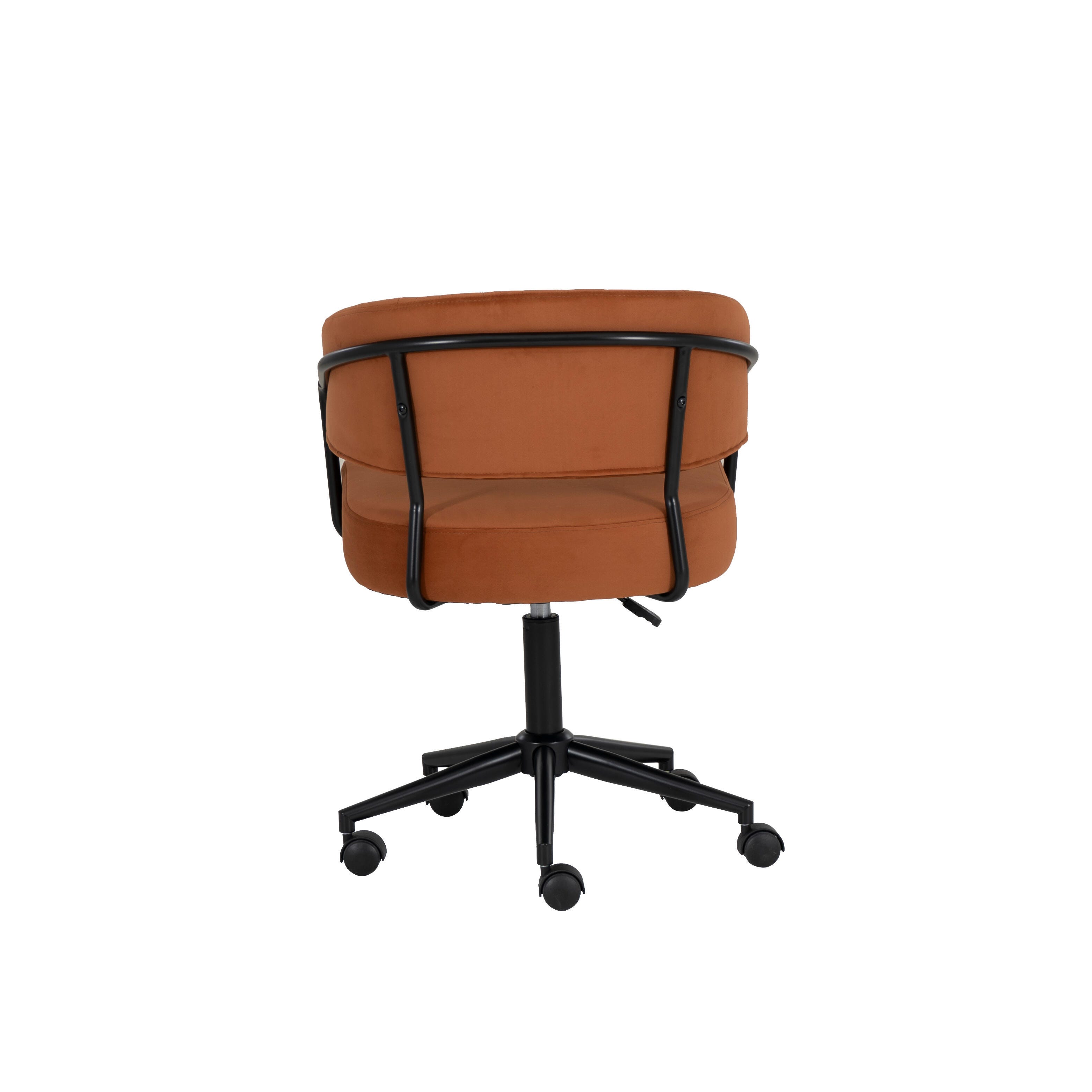 Linon Porter Home Office Desk Chair, Caramel, large