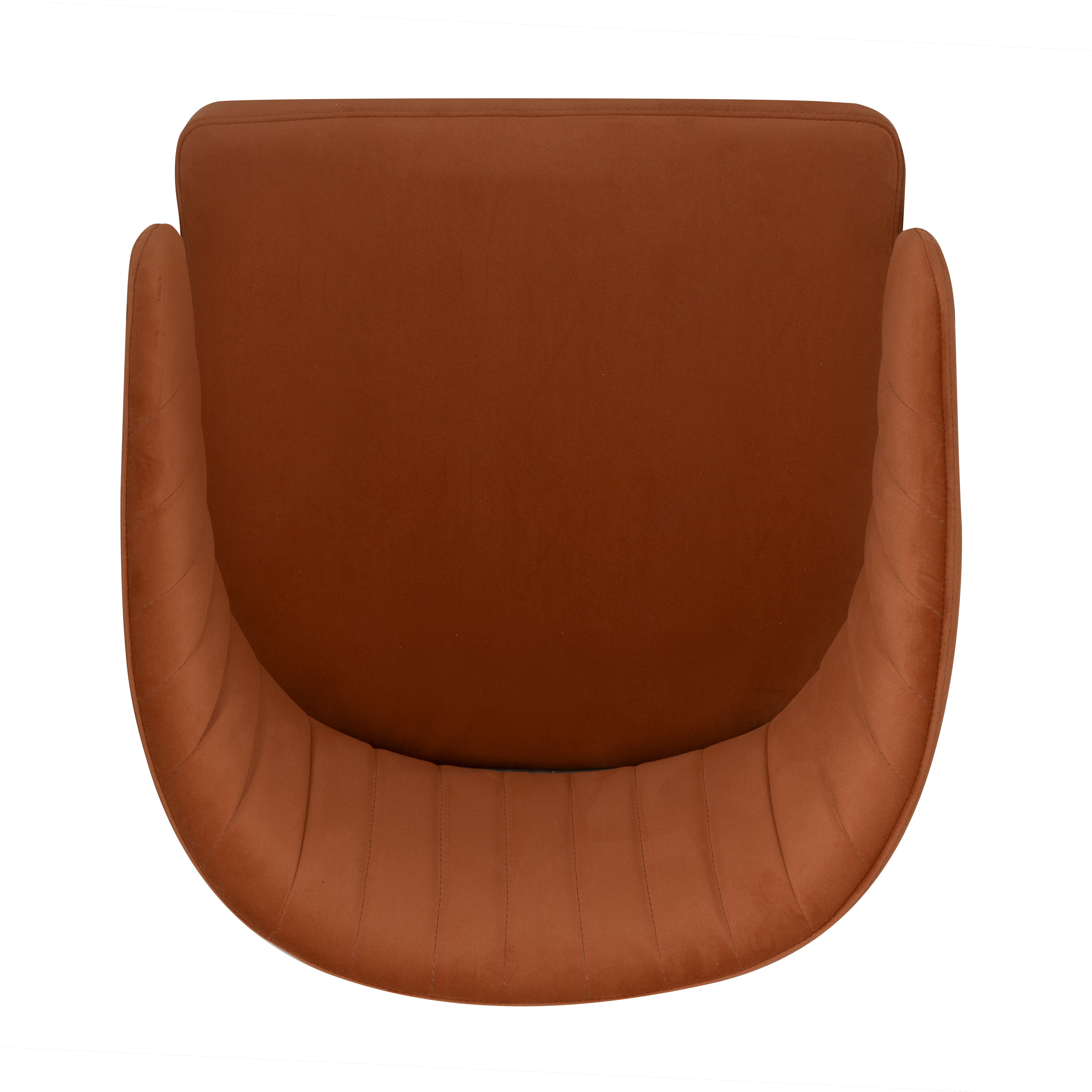 Linon Porter Home Office Desk Chair, Caramel, large