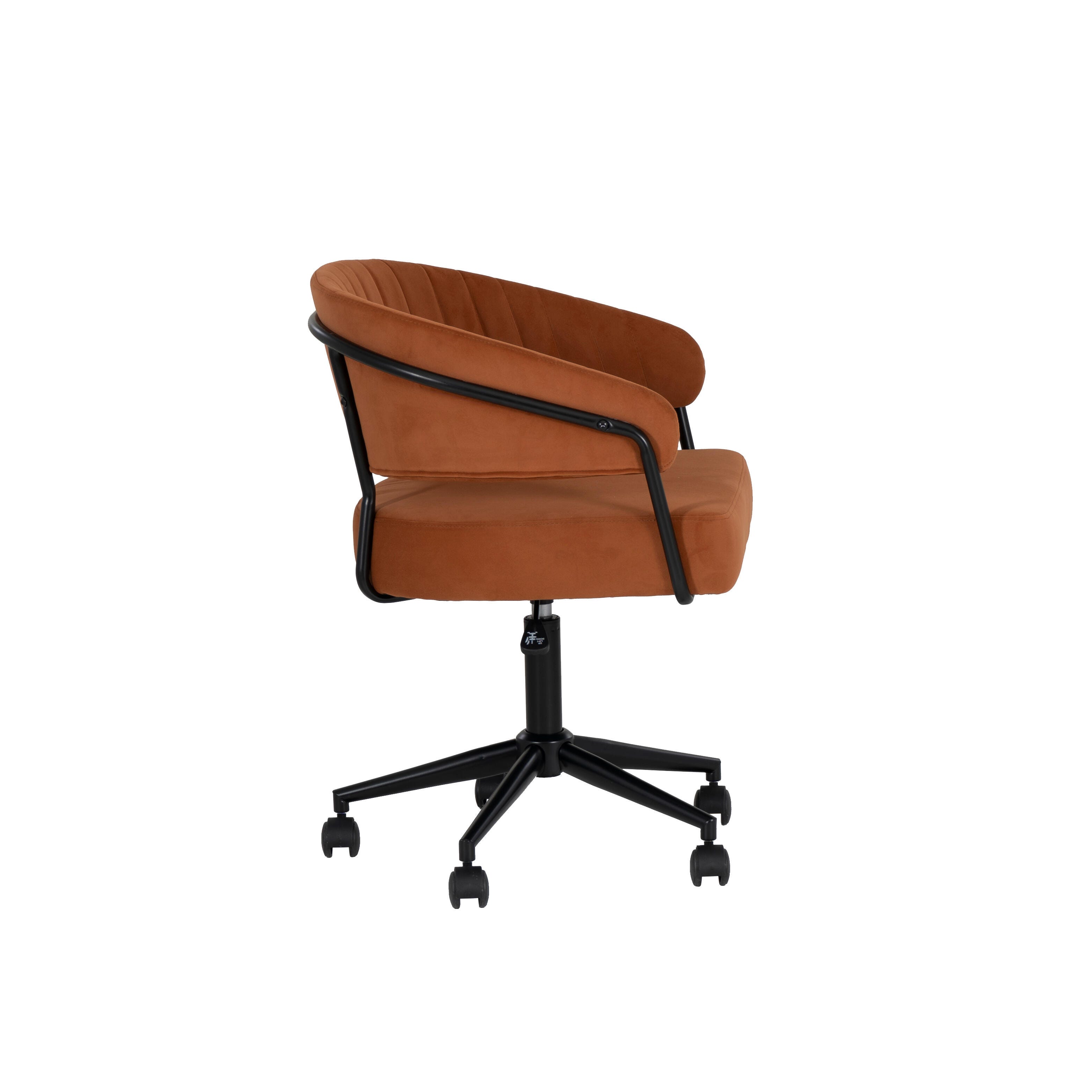 Linon Porter Home Office Desk Chair, Caramel, large