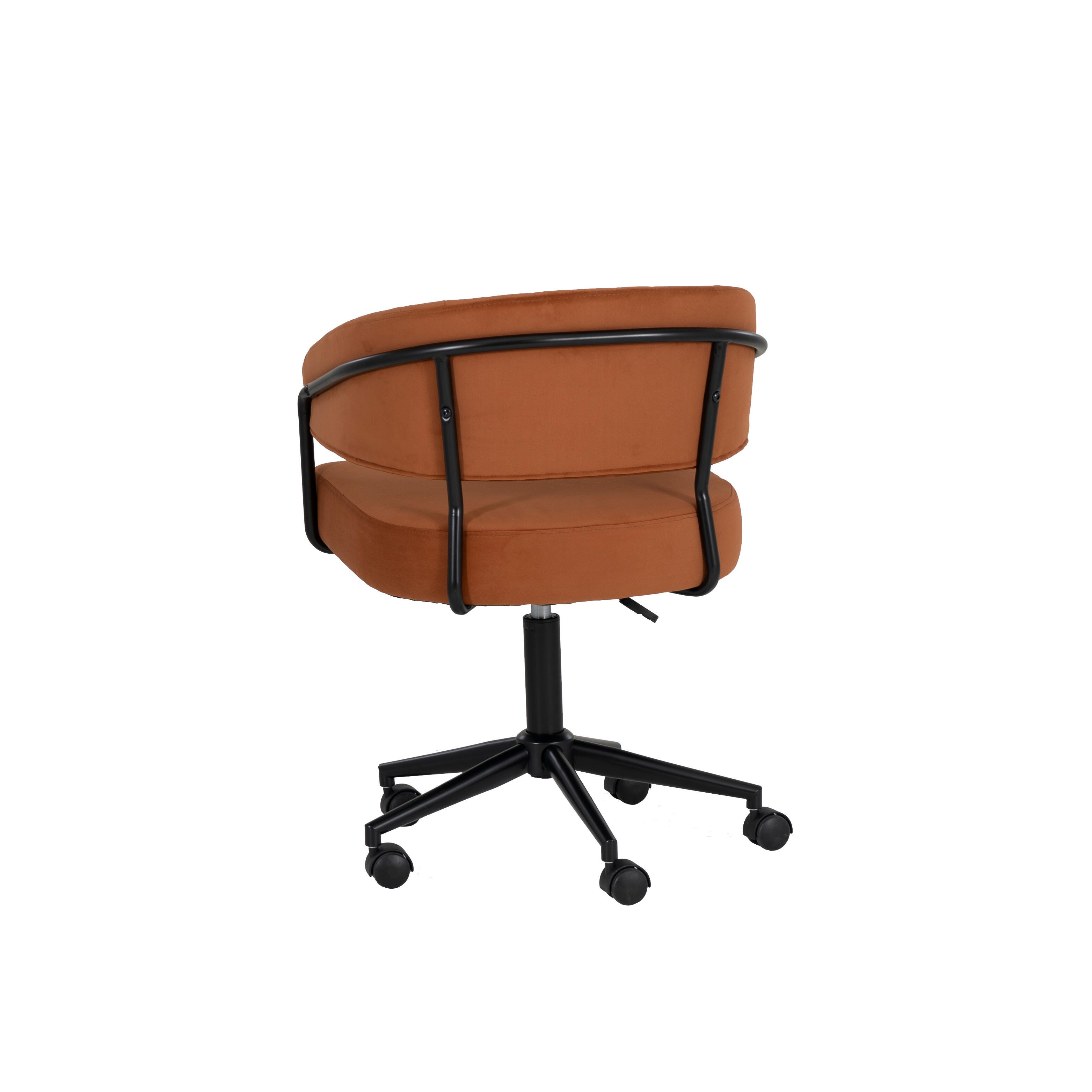 Linon Porter Home Office Desk Chair, Caramel, large