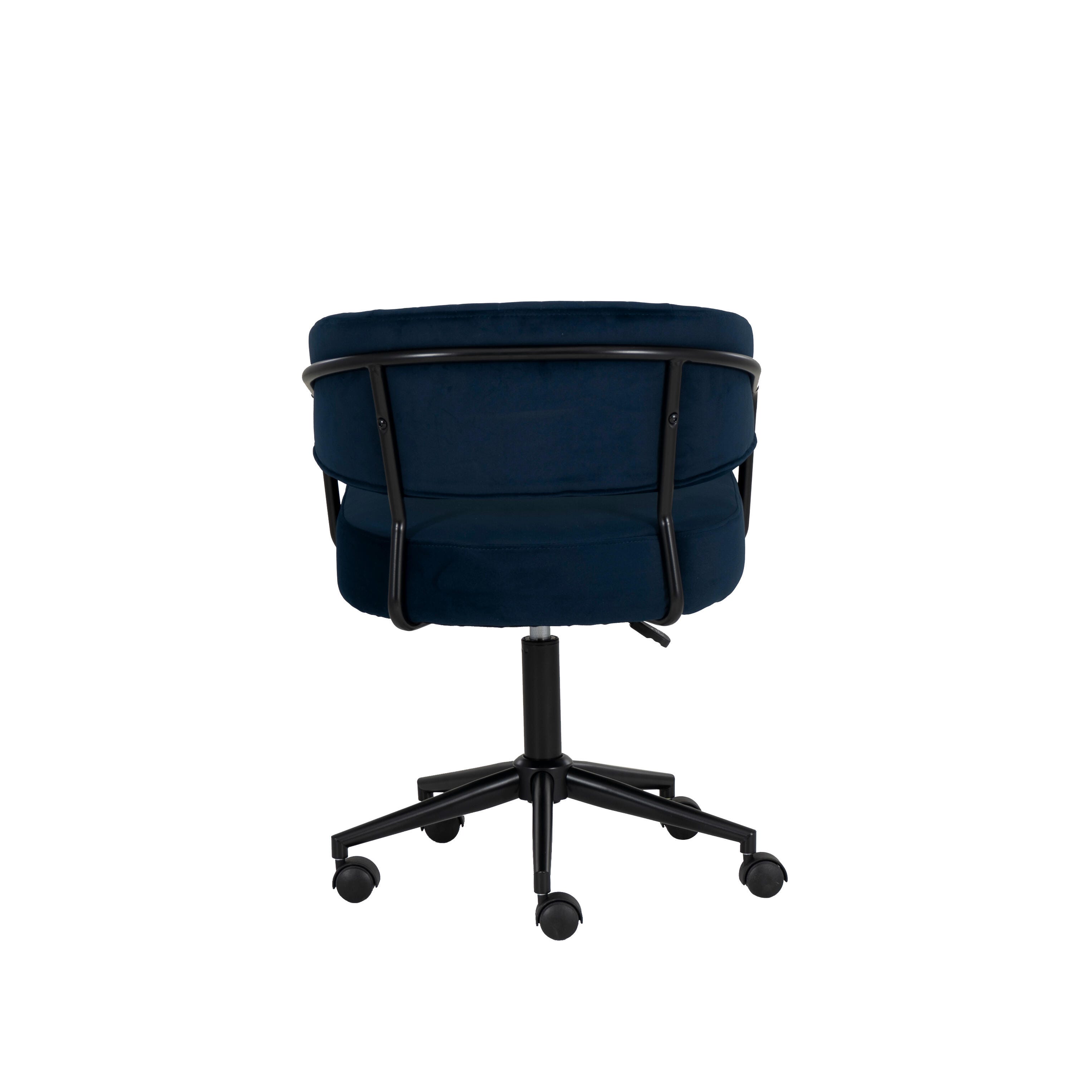 Linon Porter Home Office Desk Chair, Navy, large