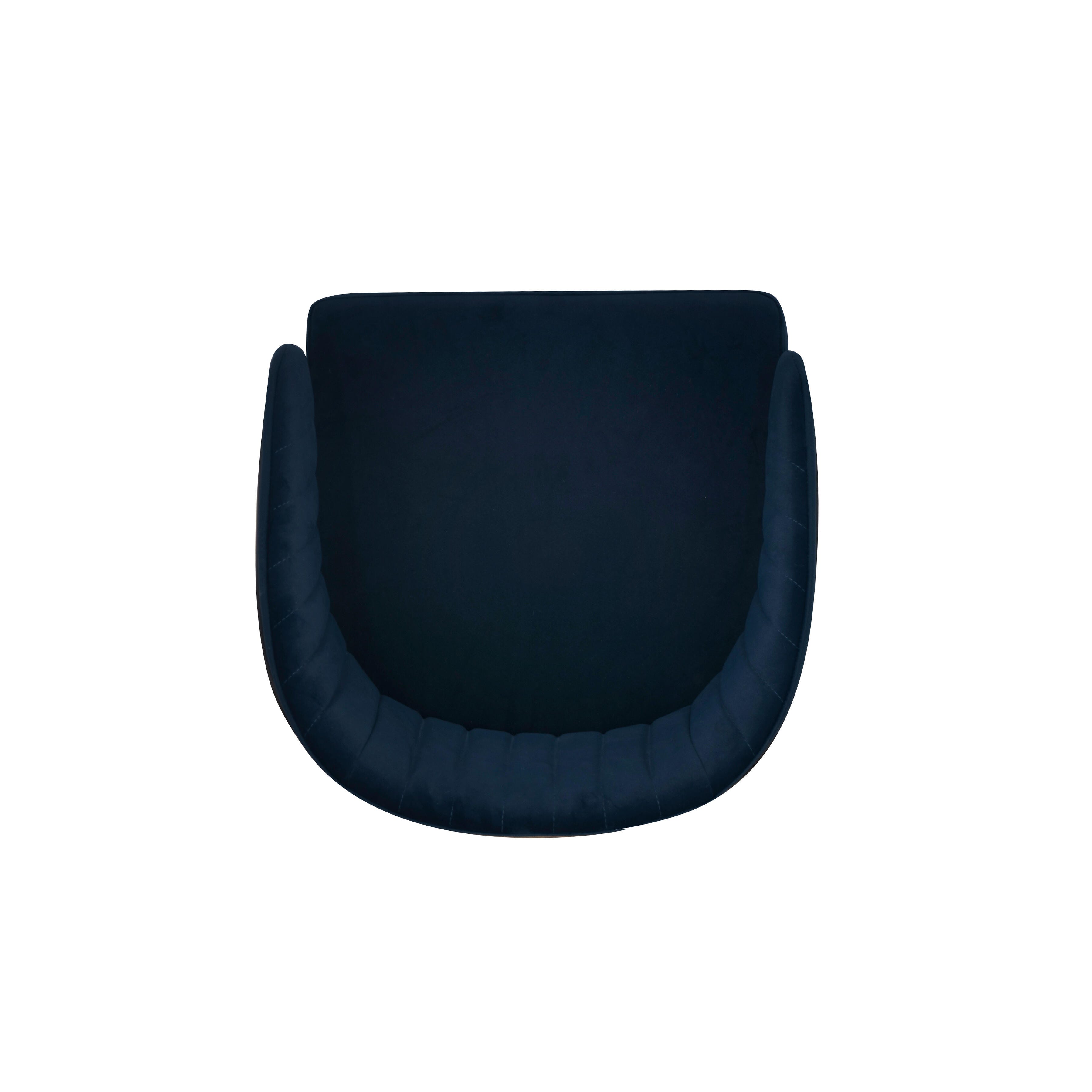 Linon Porter Home Office Desk Chair, Navy, large