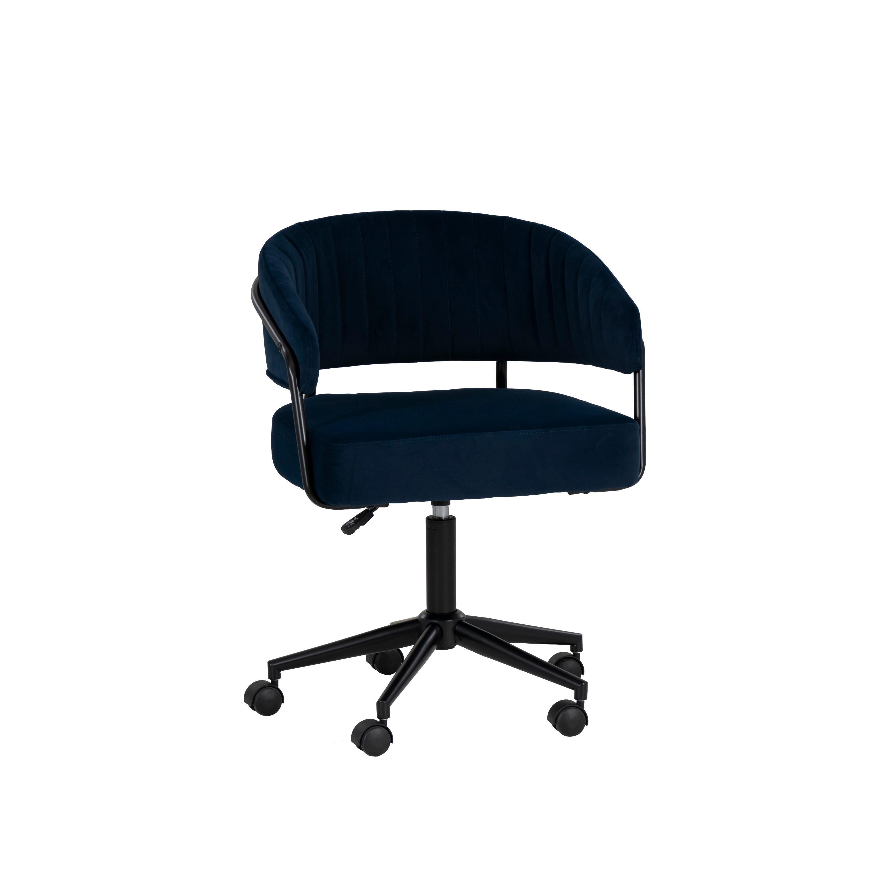 Linon Porter Home Office Desk Chair, Navy, large