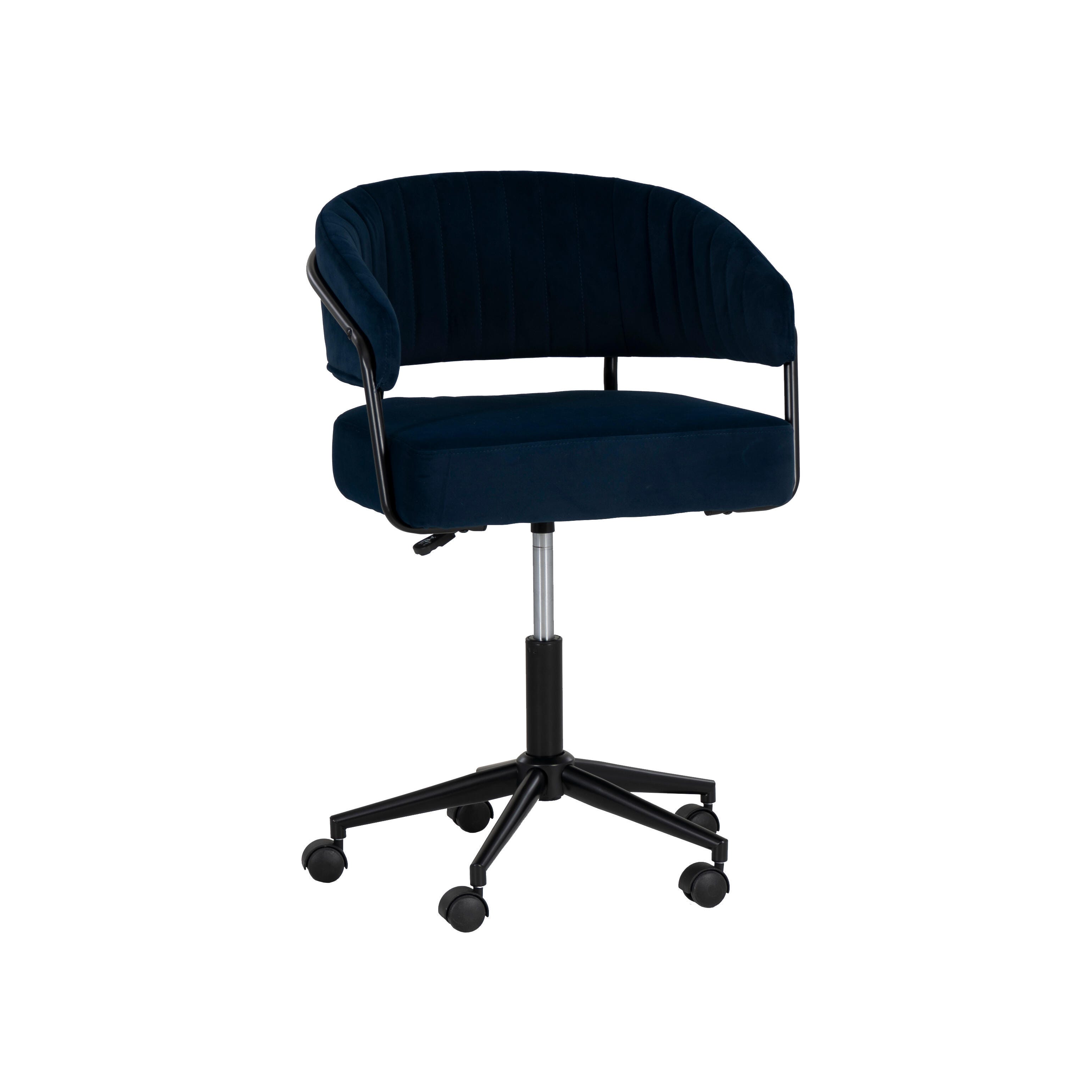 Linon Porter Home Office Desk Chair, Navy, large