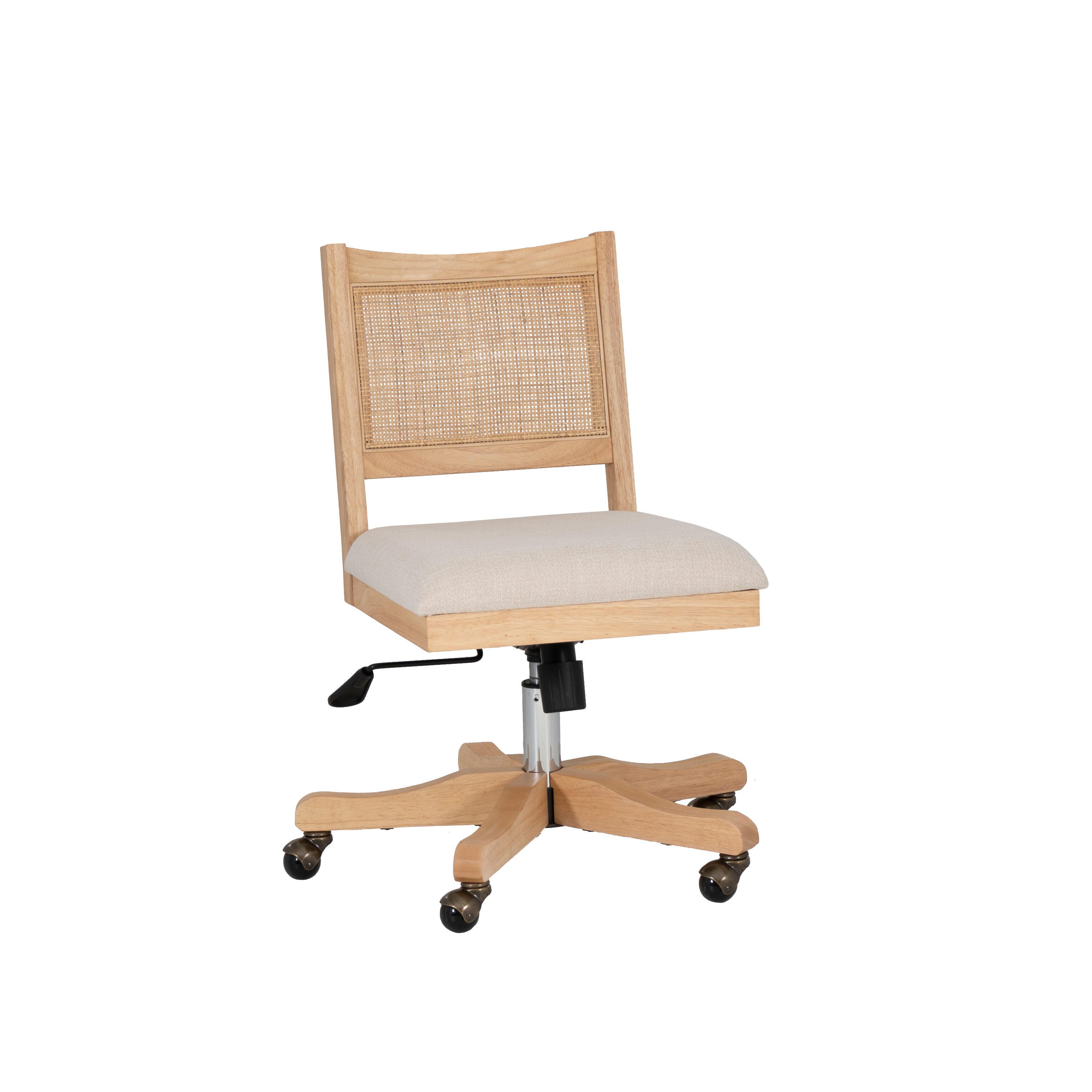 Linon Pacey Home Office Desk Chair, Natural, large
