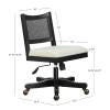 Linon Pacey Home Office Desk Chair, Black, large
