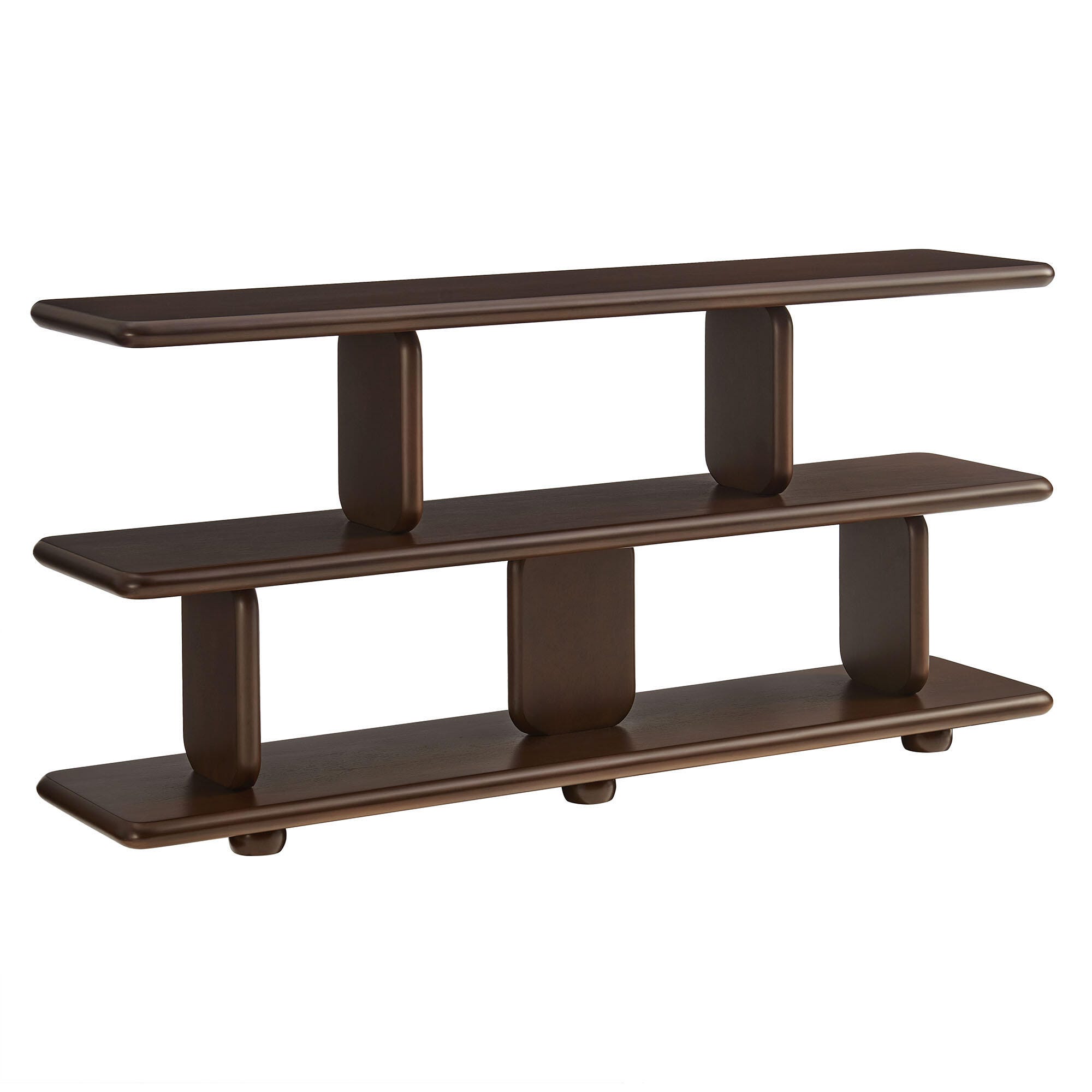 Modway Lyle 29" Bookshelf, Walnut, large
