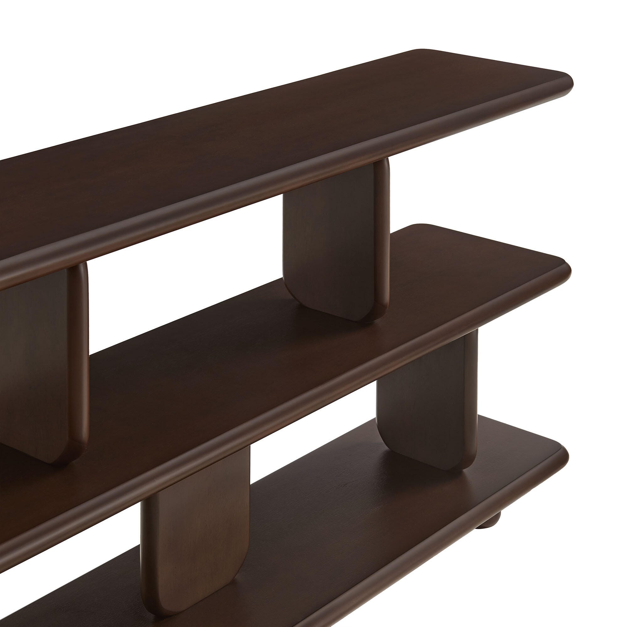 Modway Lyle 29" Bookshelf, Walnut, large