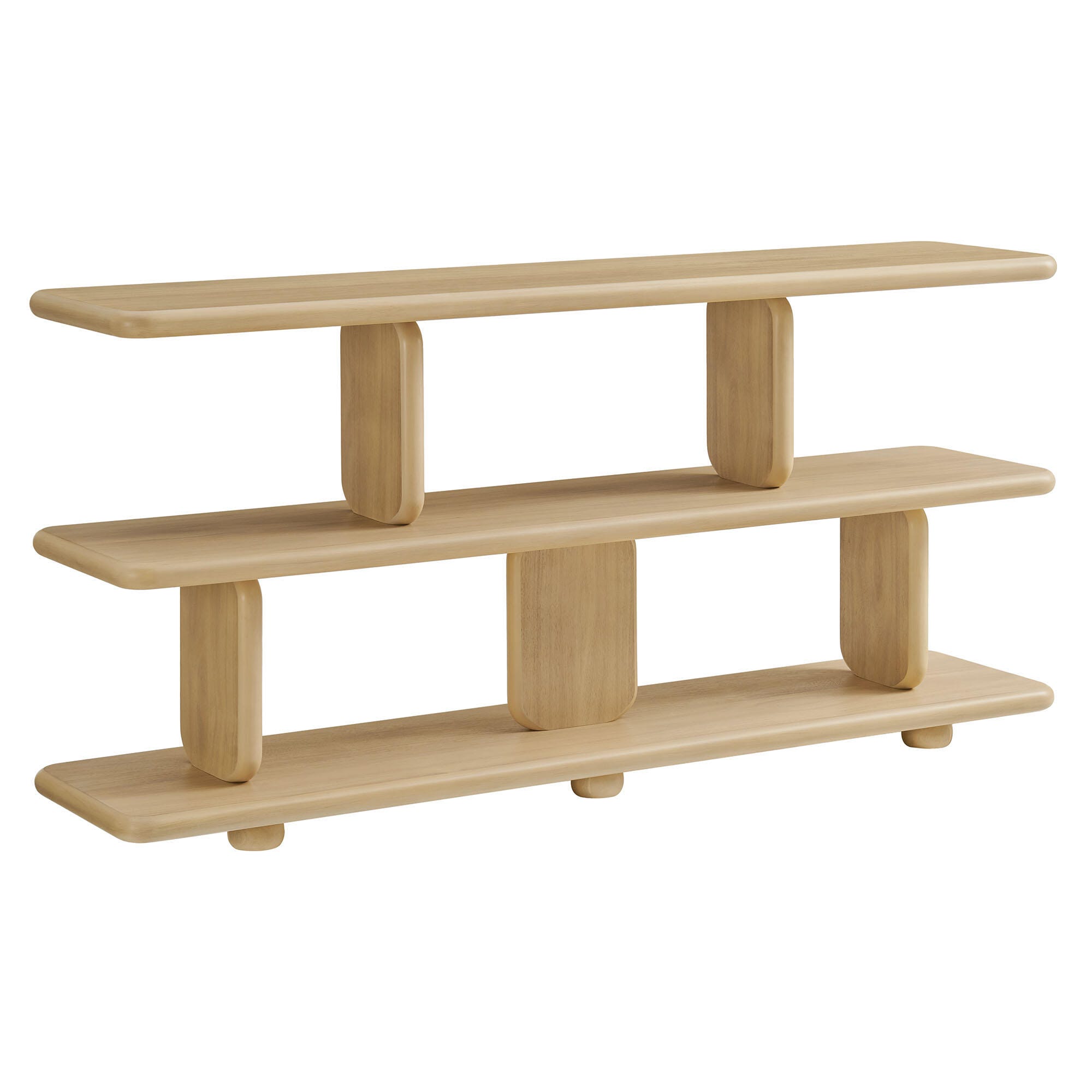 Modway Lyle 29" Bookshelf, Natural, large