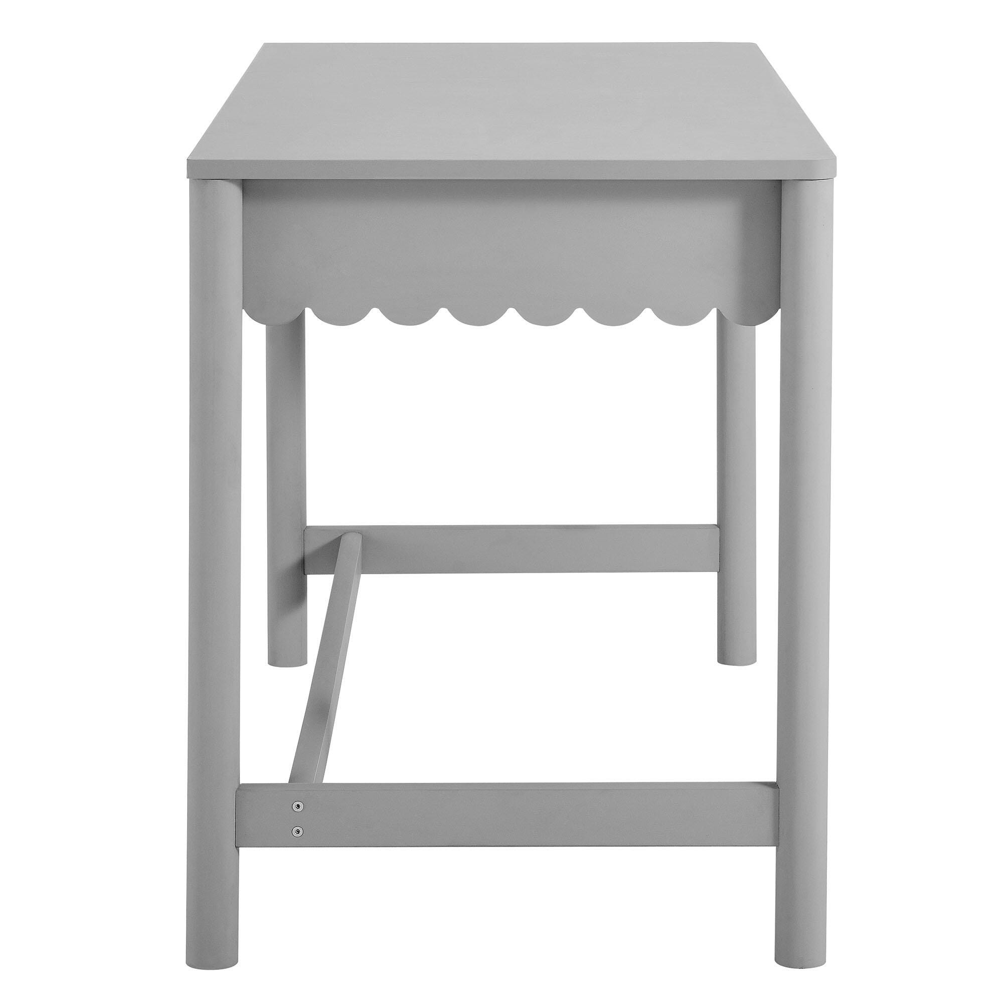 Modway Emmeline 24" Home Office Desk, Light Gray, large