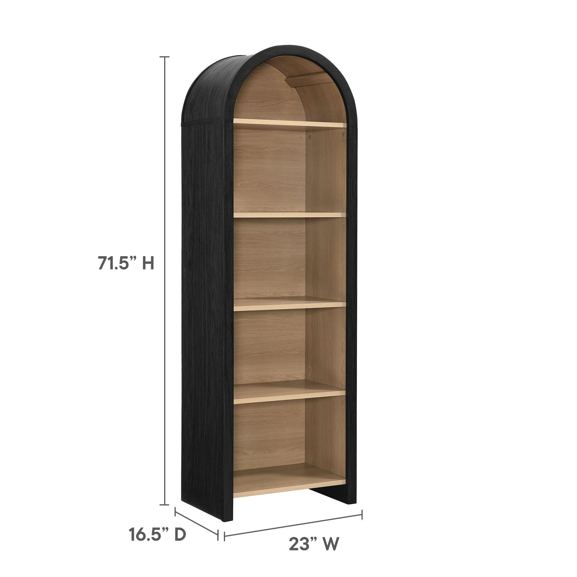 Modway Evie 72" Bookcase, , large