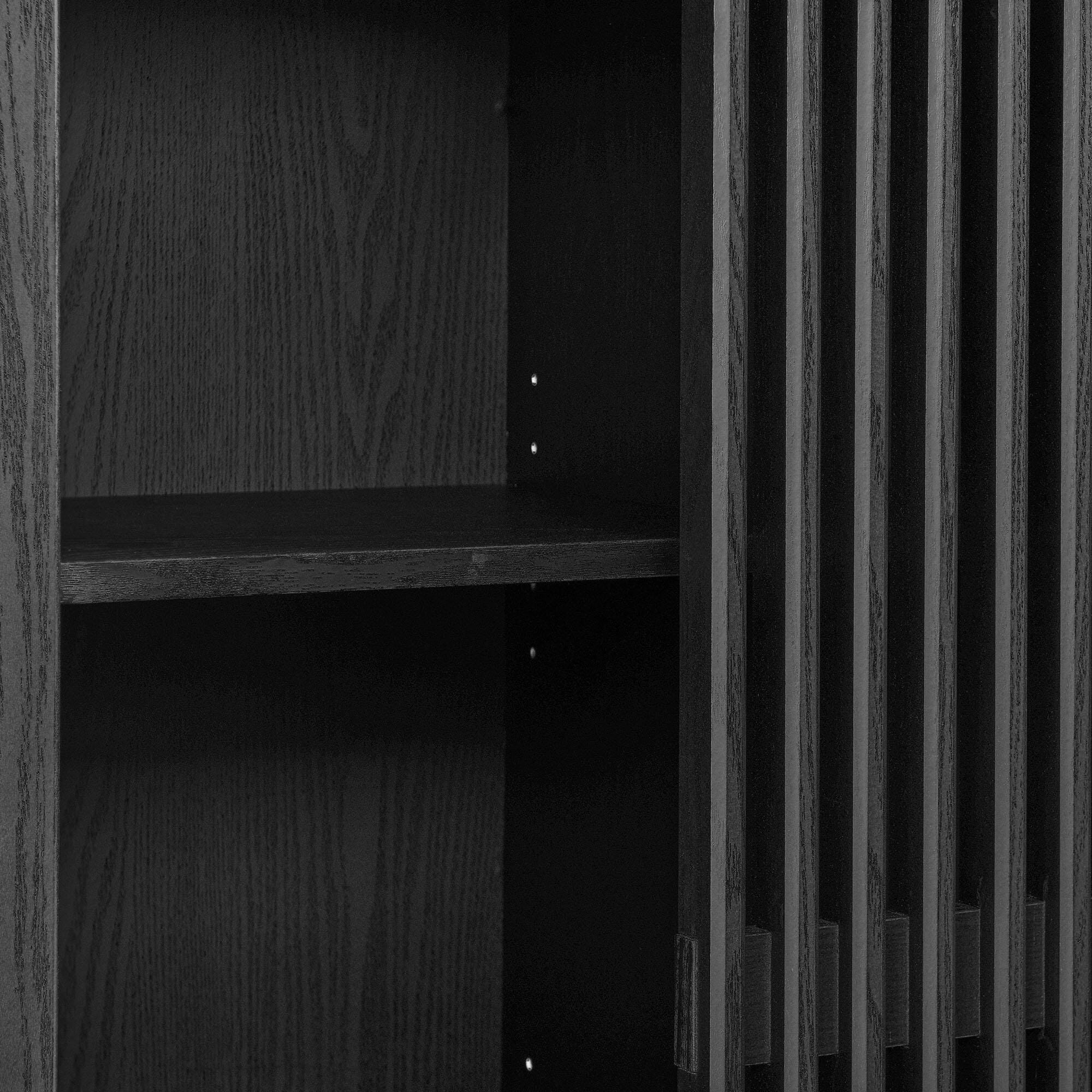 Modway Vaughn Storage Cabinet, Black, large