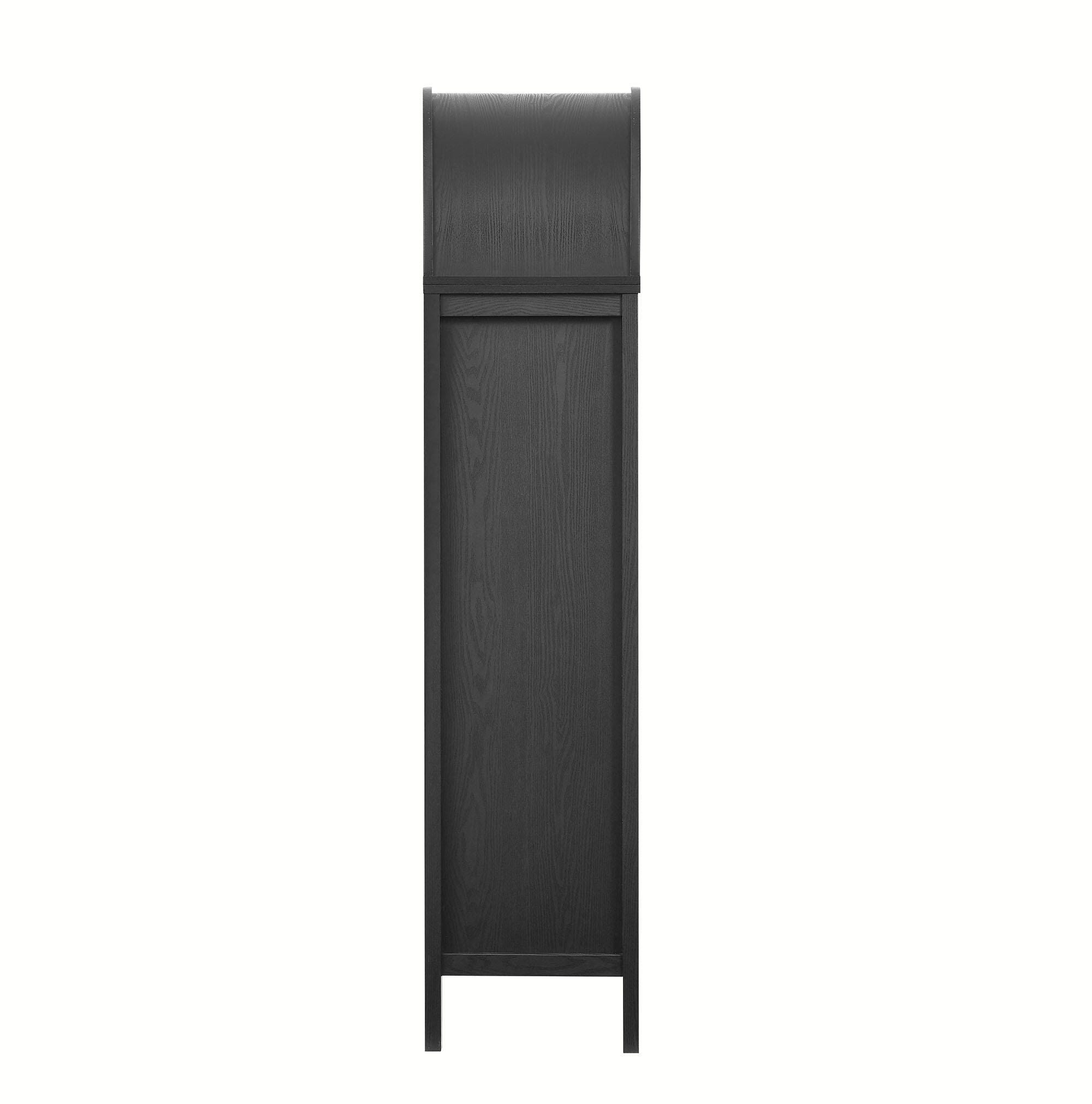 Modway Vaughn Storage Cabinet, Black, large