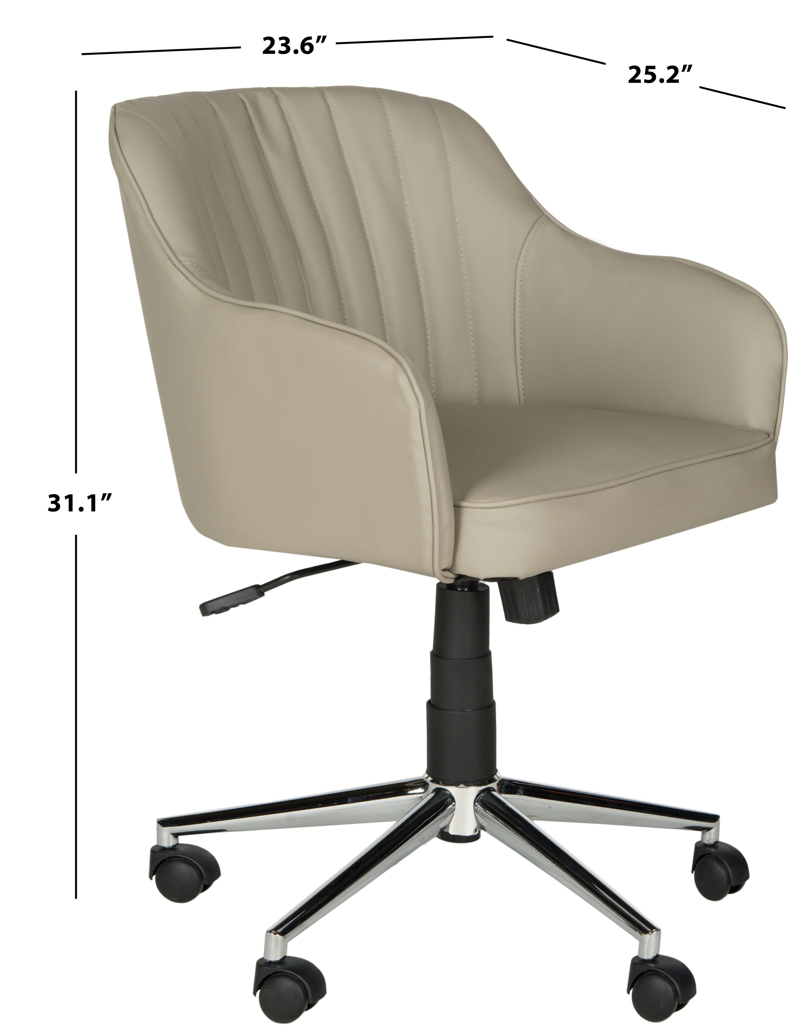 Safavieh Hilda Home Office Desk Chair, Gray, large