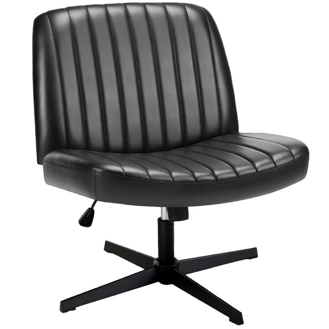 Dovelina Lexcy Criss Cross Legged Home Office Desk Chair