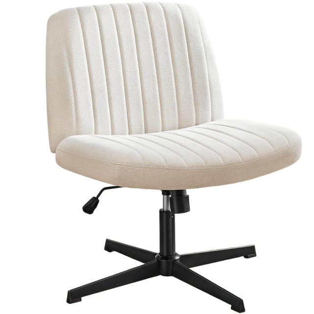 Dovelina Lexcy Criss Cross Legged Home Office Desk Chair
