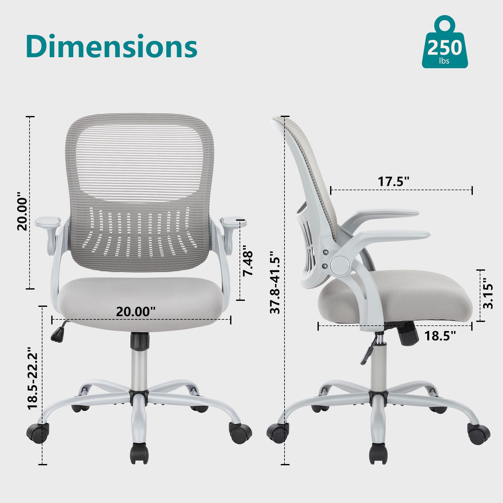 Dovelina Lexcy Tall Home Office Desk Chair, , large