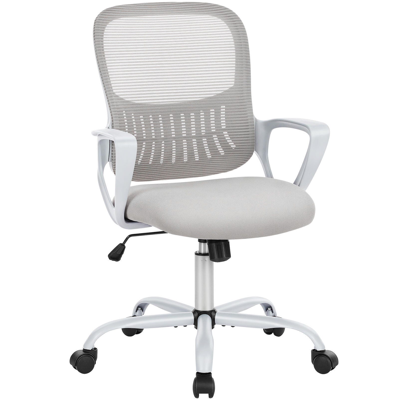 Dovelina Lexcy Home Office Desk Chair, Gray, large