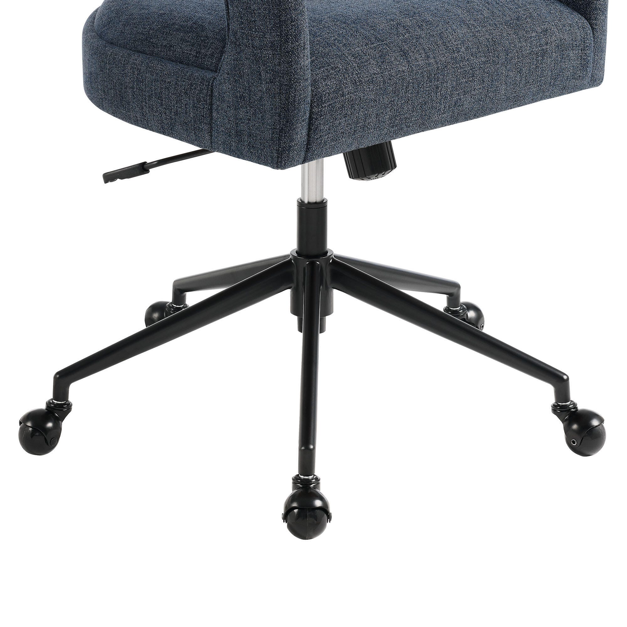 Modway Pinnacle Upholstered Home Office Desk Chair, Slate Blue, large
