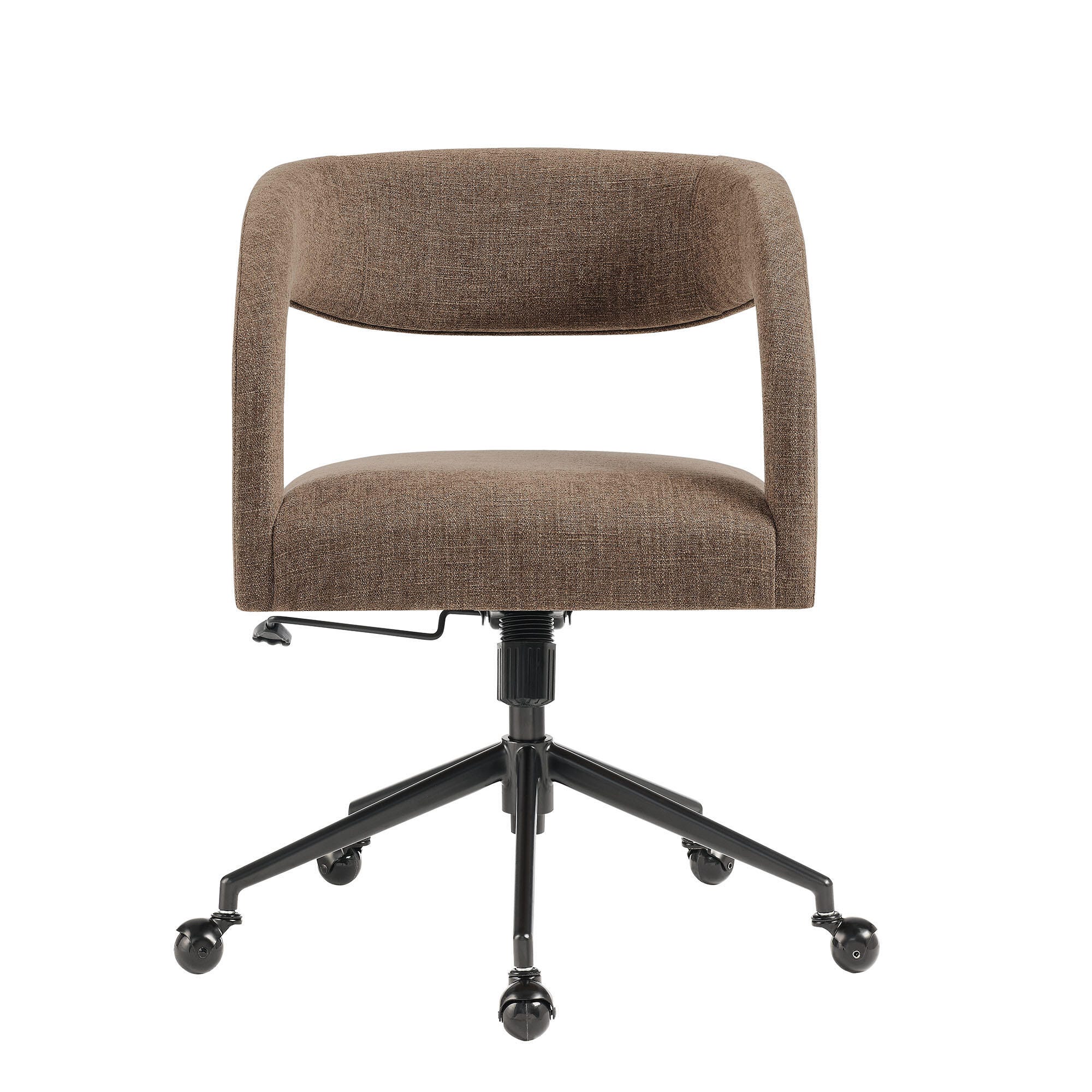 Modway Pinnacle Upholstered Home Office Desk Chair, Mocha, large