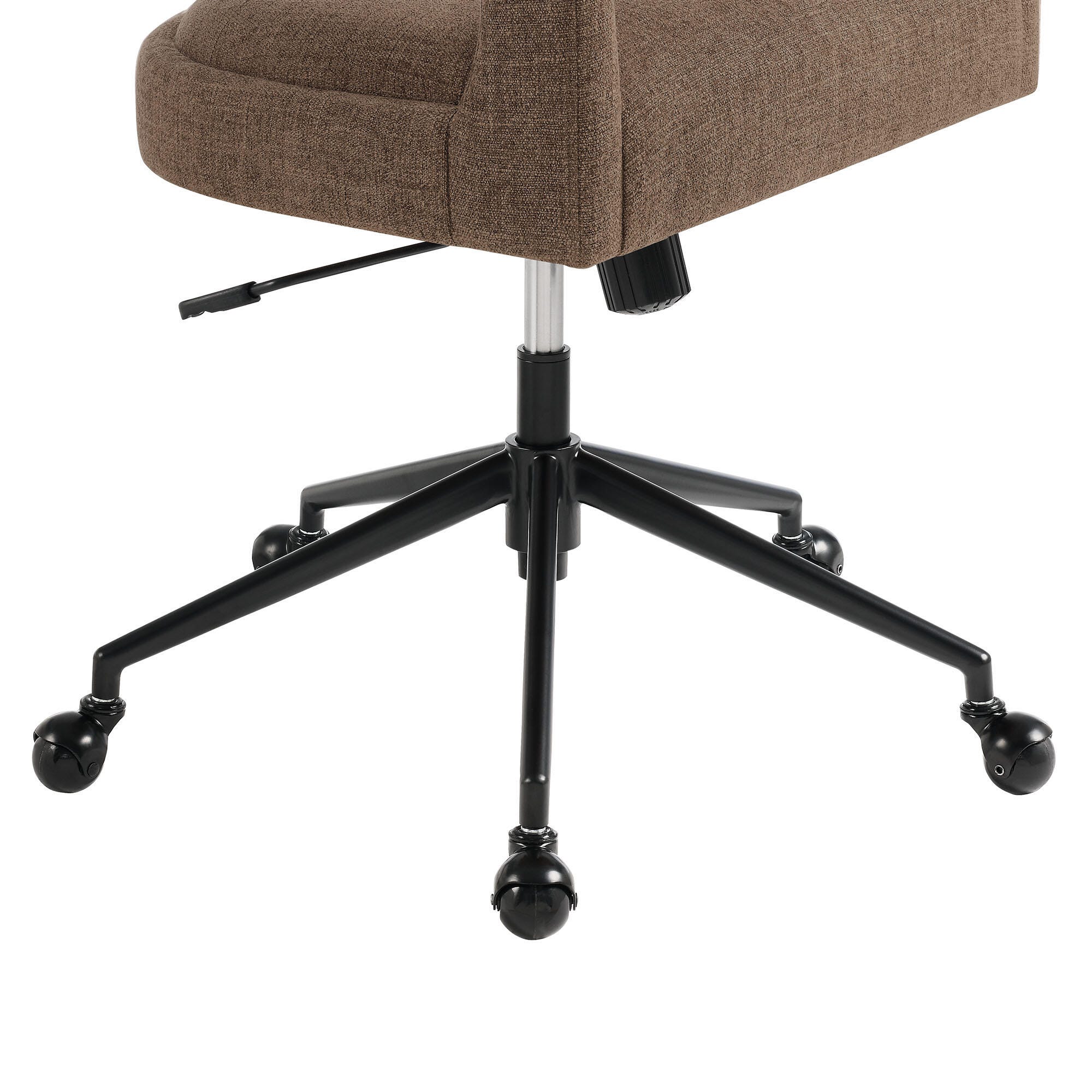 Modway Pinnacle Upholstered Home Office Desk Chair, Mocha, large
