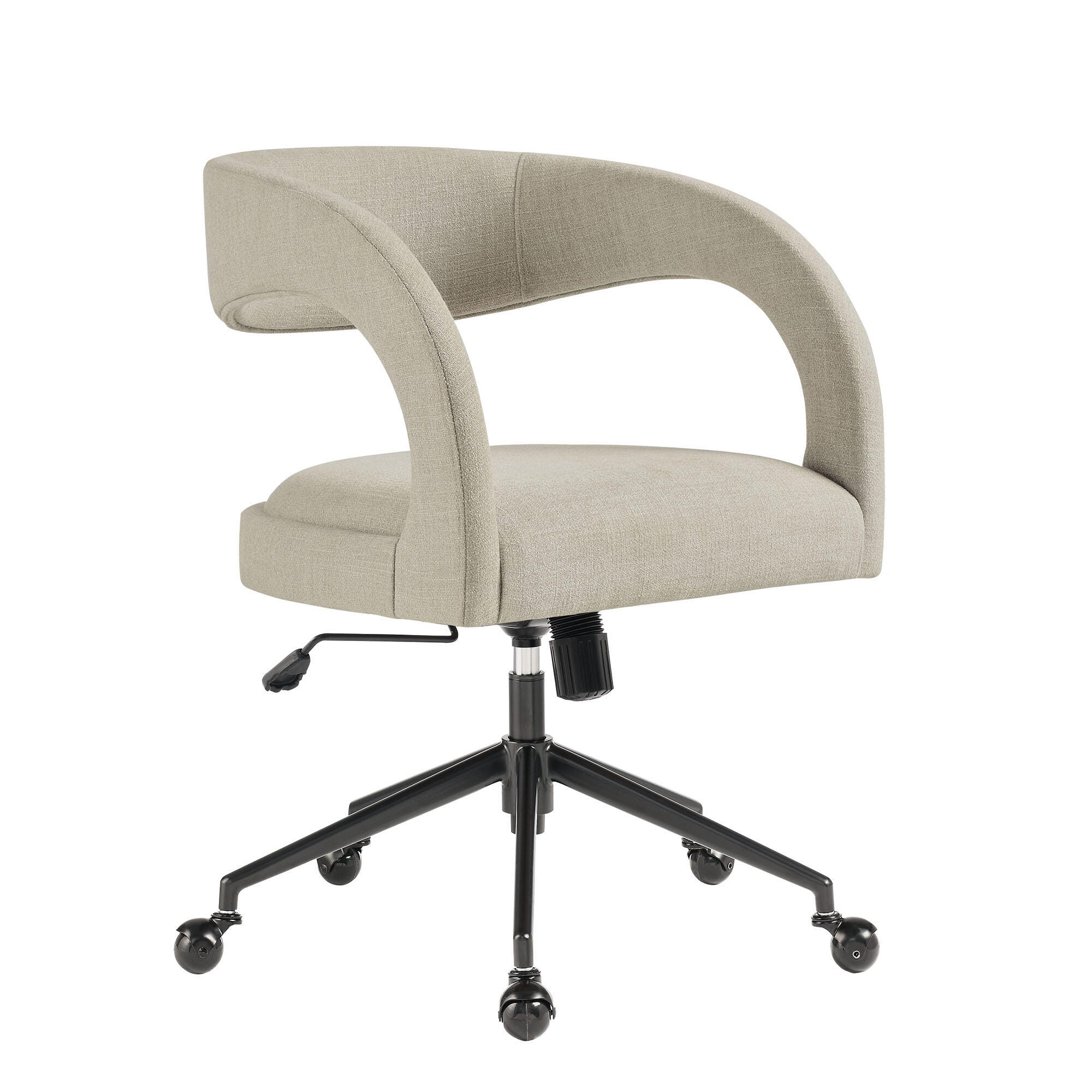 Modway Pinnacle Upholstered Home Office Desk Chair, Linen, large