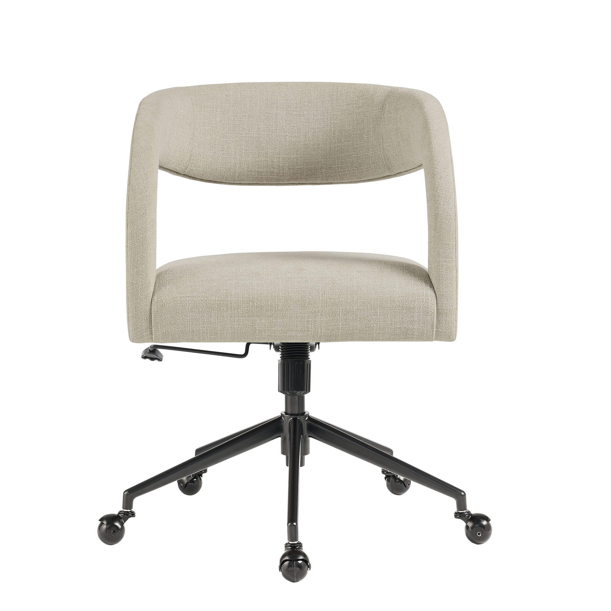 Modway Pinnacle Upholstered Home Office Desk Chair, Linen, large