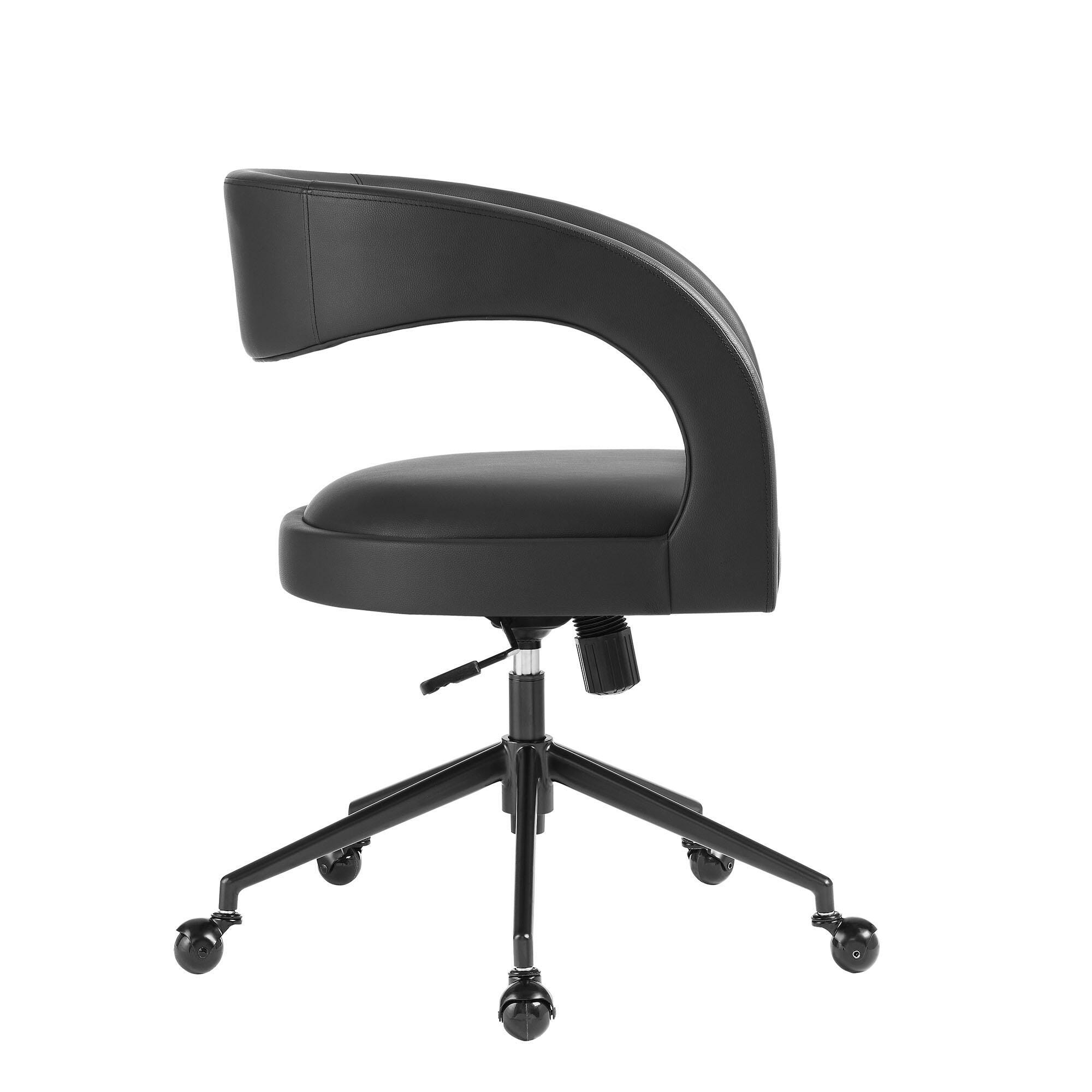 Modway Pinnacle Home Office Desk Chair, Black, large