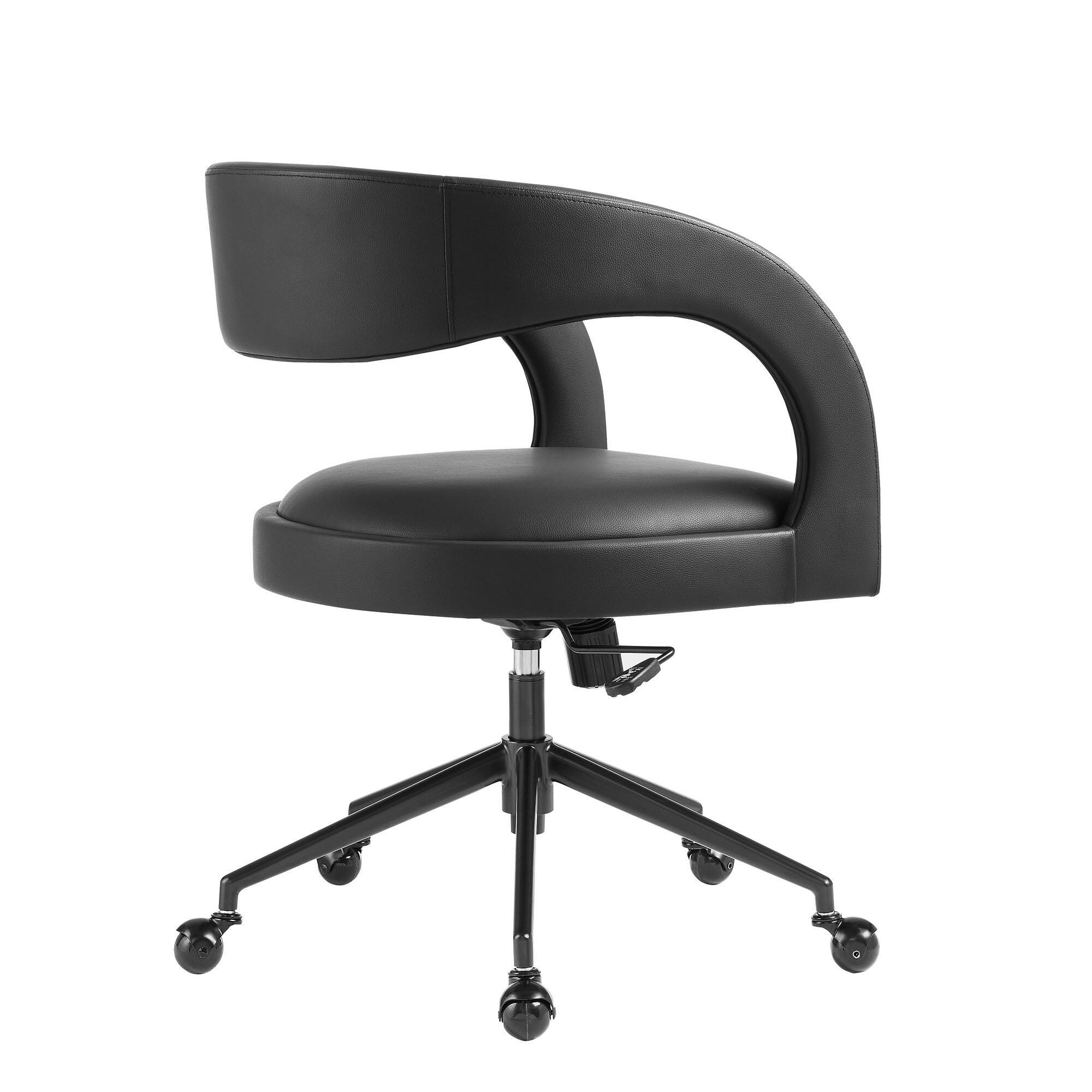 Modway Pinnacle Home Office Desk Chair, Black, large