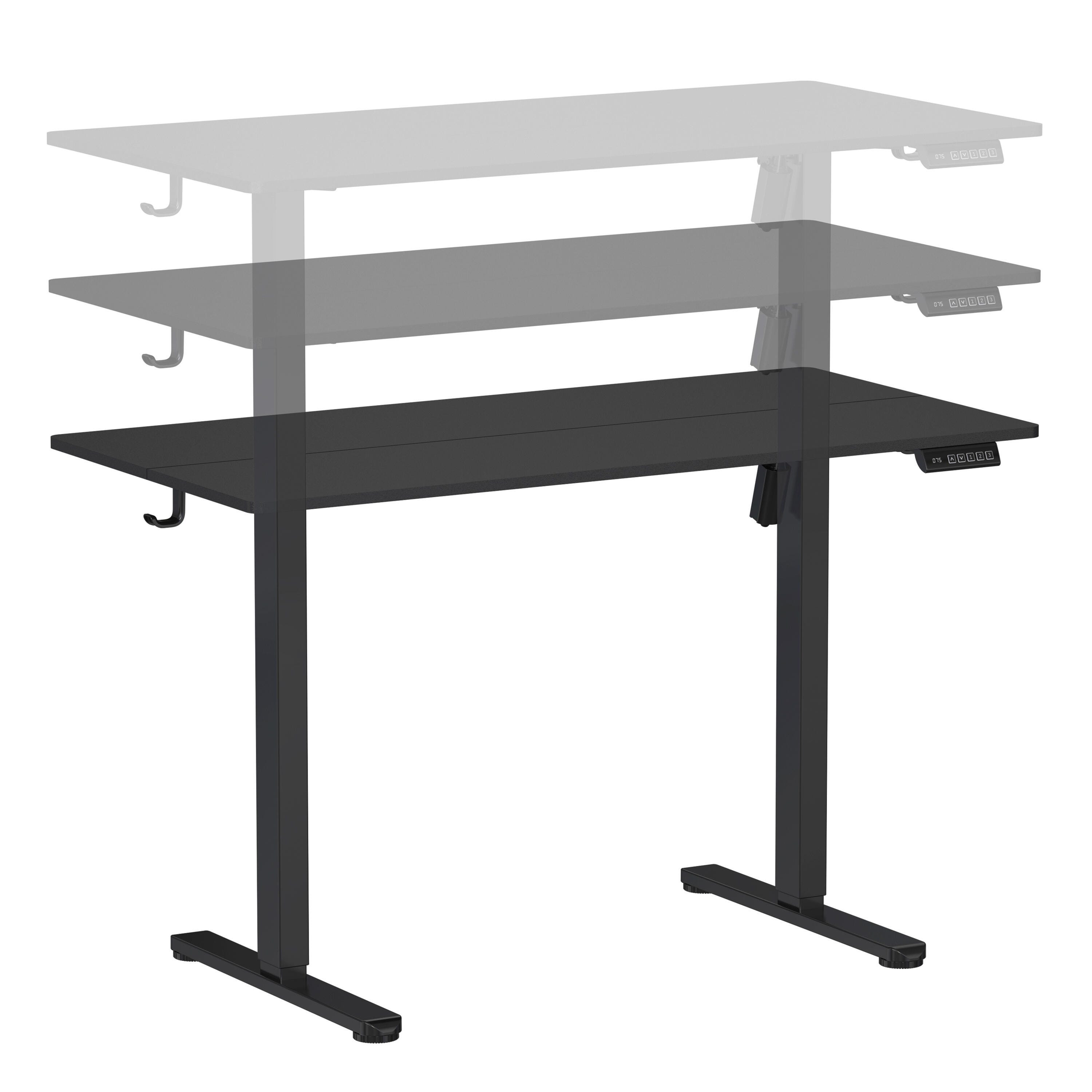 Techni Mobili 47" Home Office Desk, Black, large