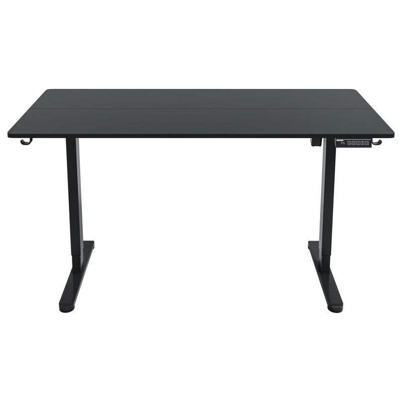Techni Mobili 55" Sit to Stand Home Office Desk, Black
