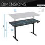 Techni Mobili 55" Home Office Desk, , large