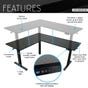 Techni Mobili 63" Home Office Desk, , large