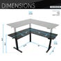 Techni Mobili 63" Home Office Desk, , large