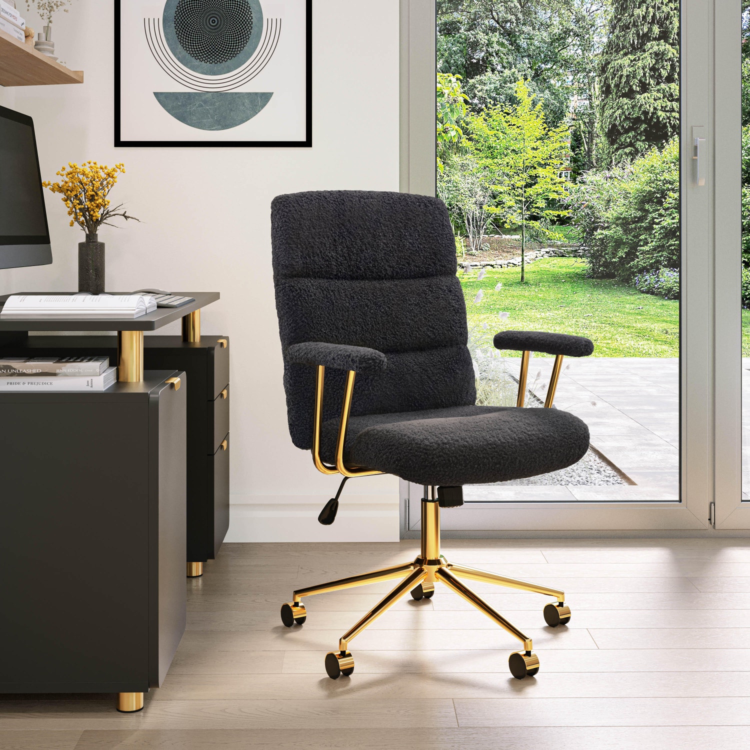 Techni Mobili Home Office Desk Chair, , large