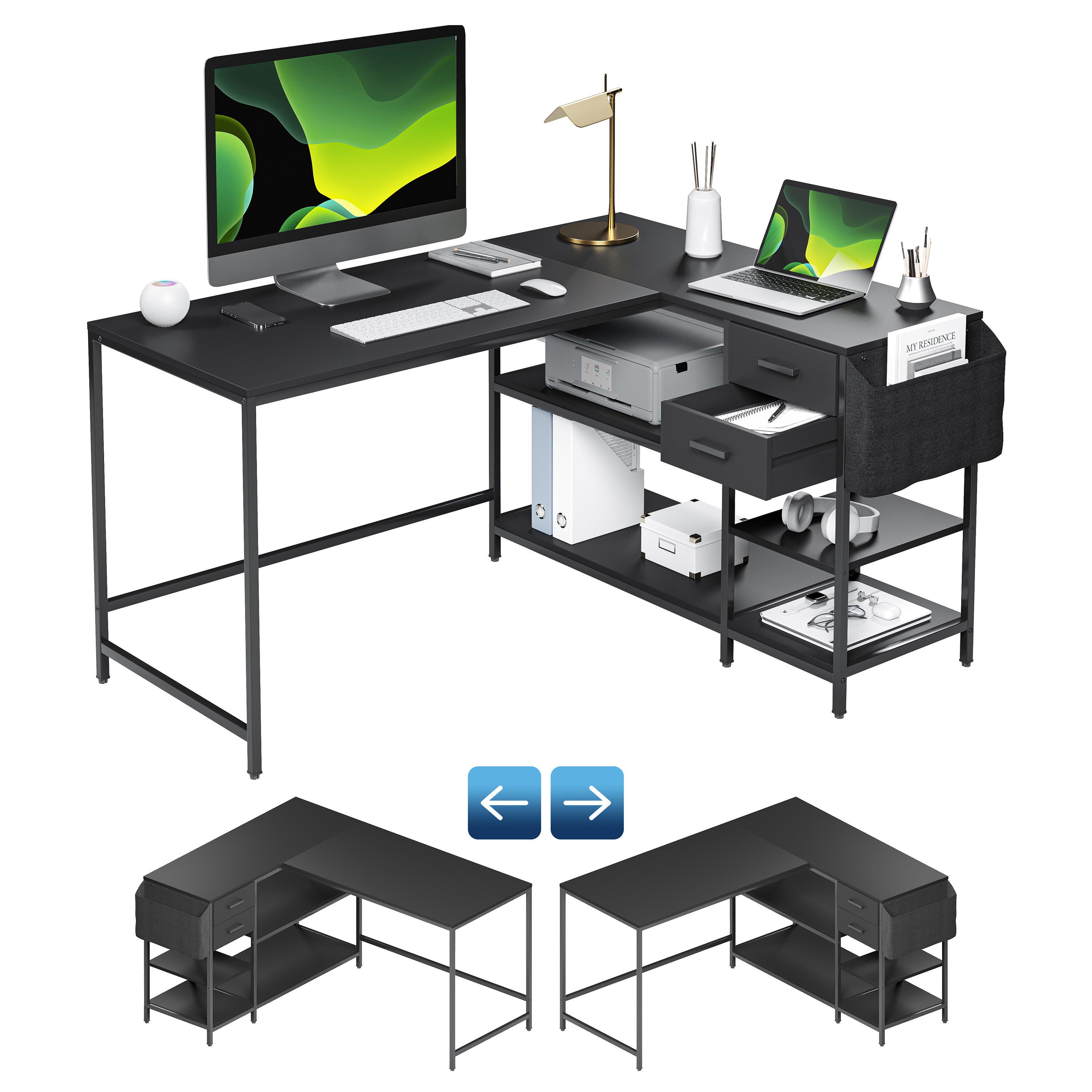 Techni Mobili 29" Home Office Desk, , large
