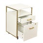 Techni Mobili 2 Drawer File Cabinet, White, large