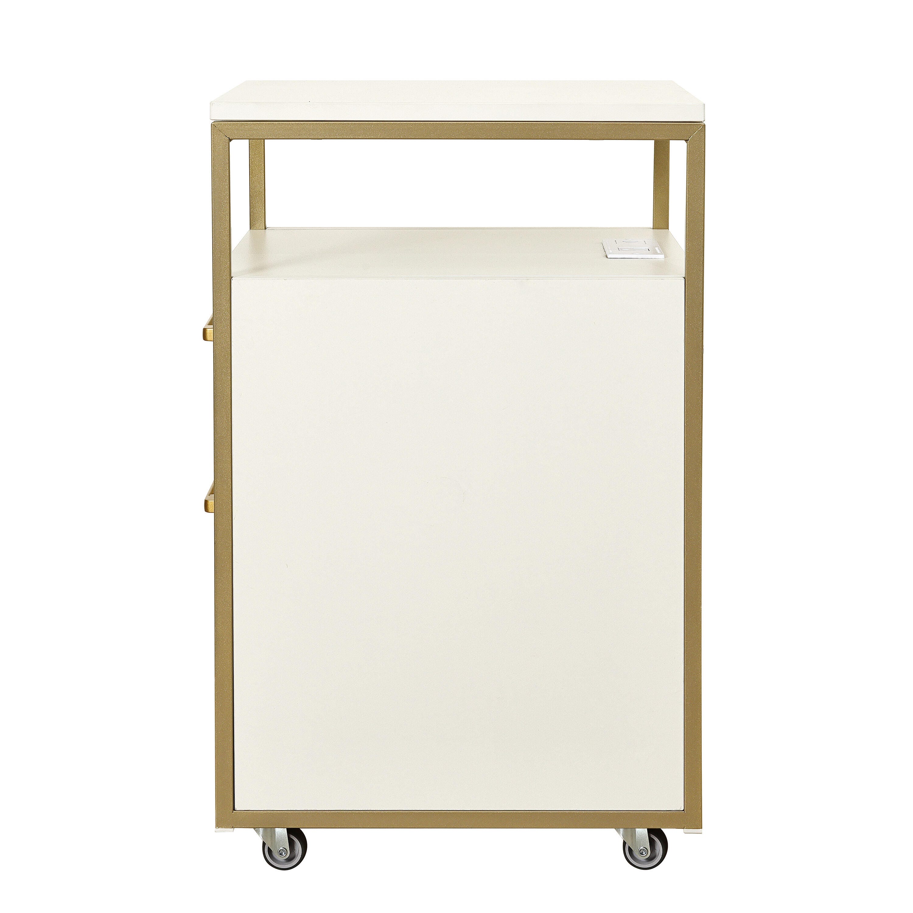 Techni Mobili 2 Drawer File Cabinet, White, large