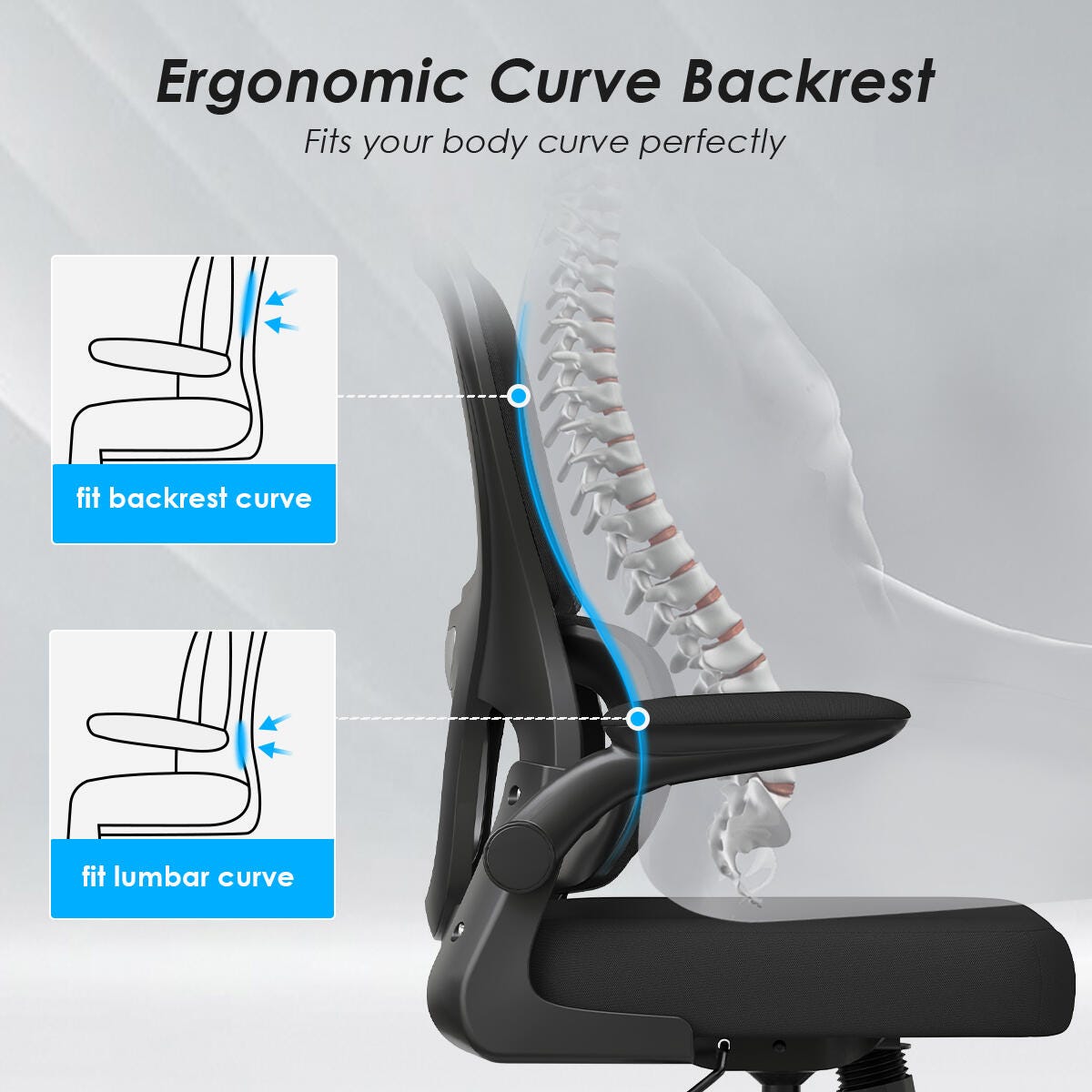 Dovelina Furnique 45" Home Office Desk Chair, , large