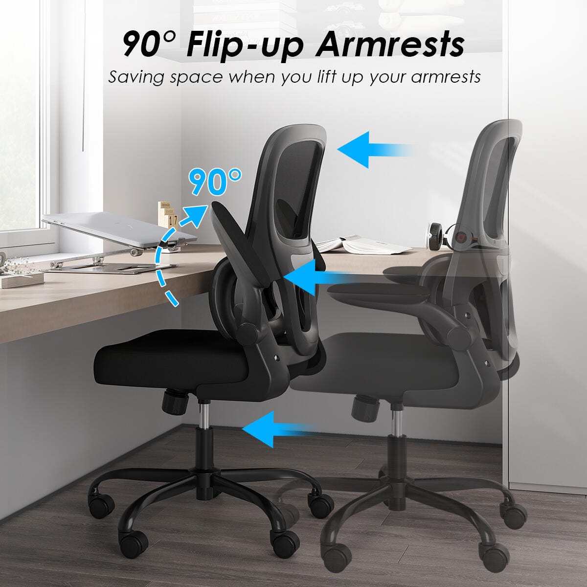 Dovelina Furnique 45" Home Office Desk Chair, , large