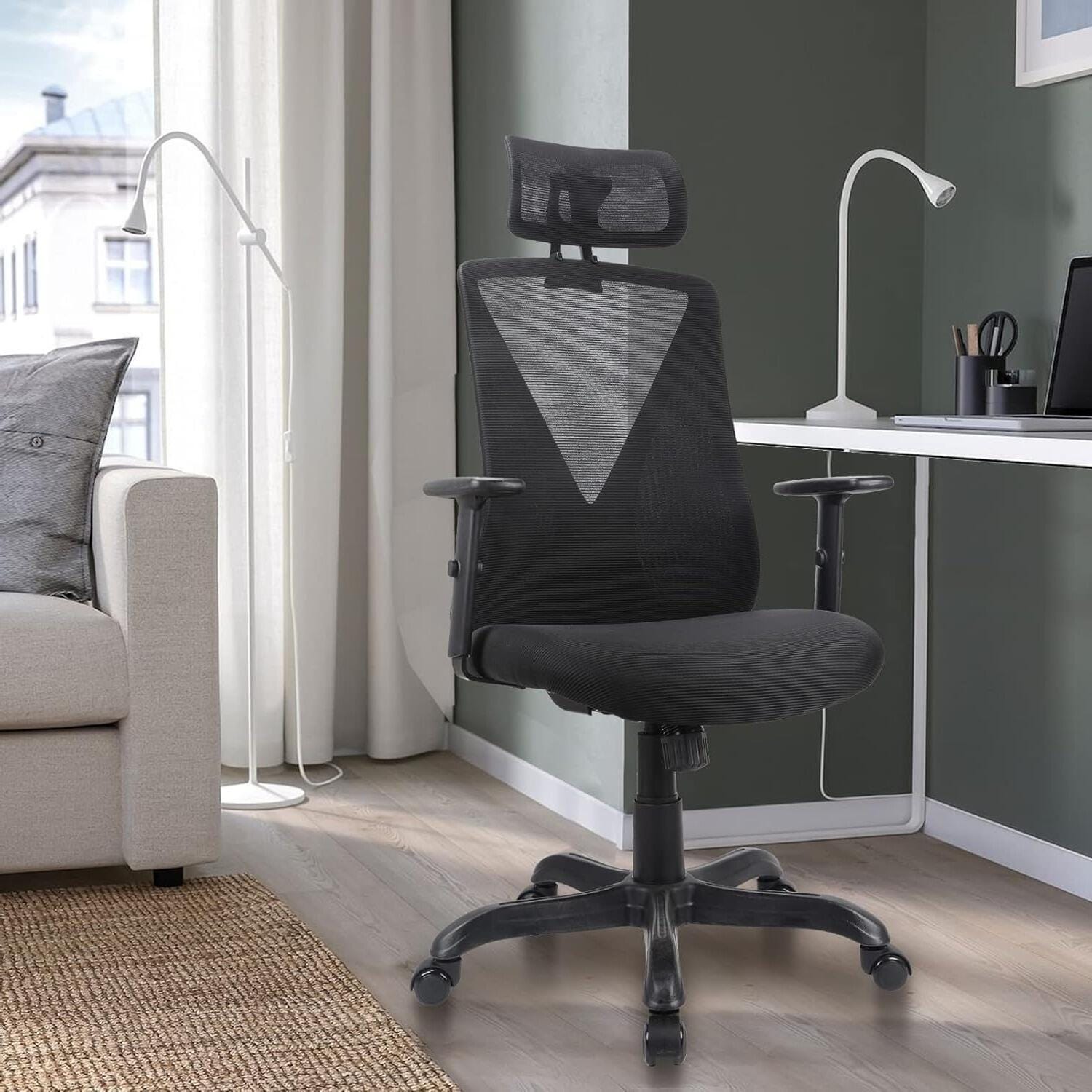 Dovelina Furnique 49" Home Office Desk Chair, , rollover