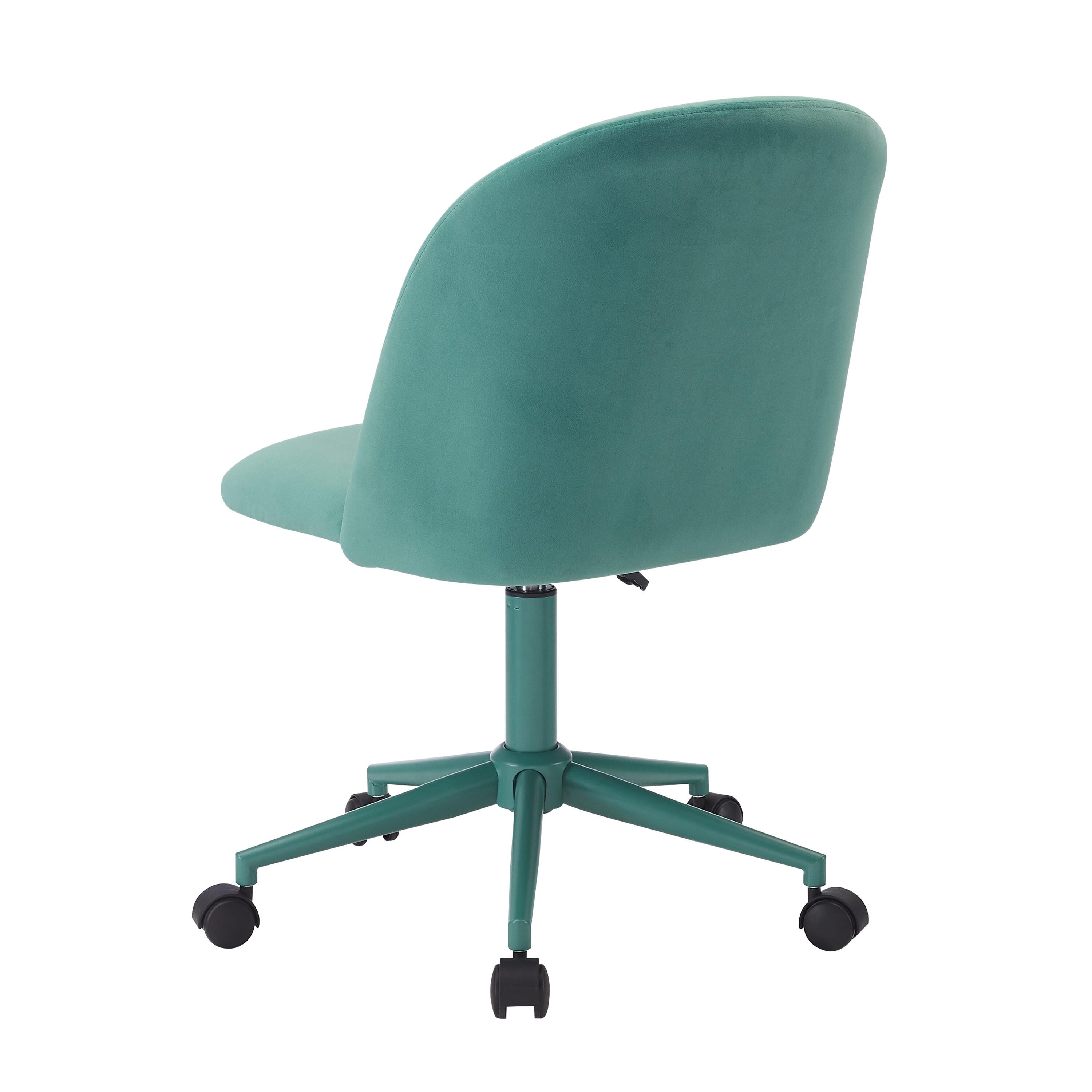 Linon Belle Home Office Desk Chair, Aqua, large