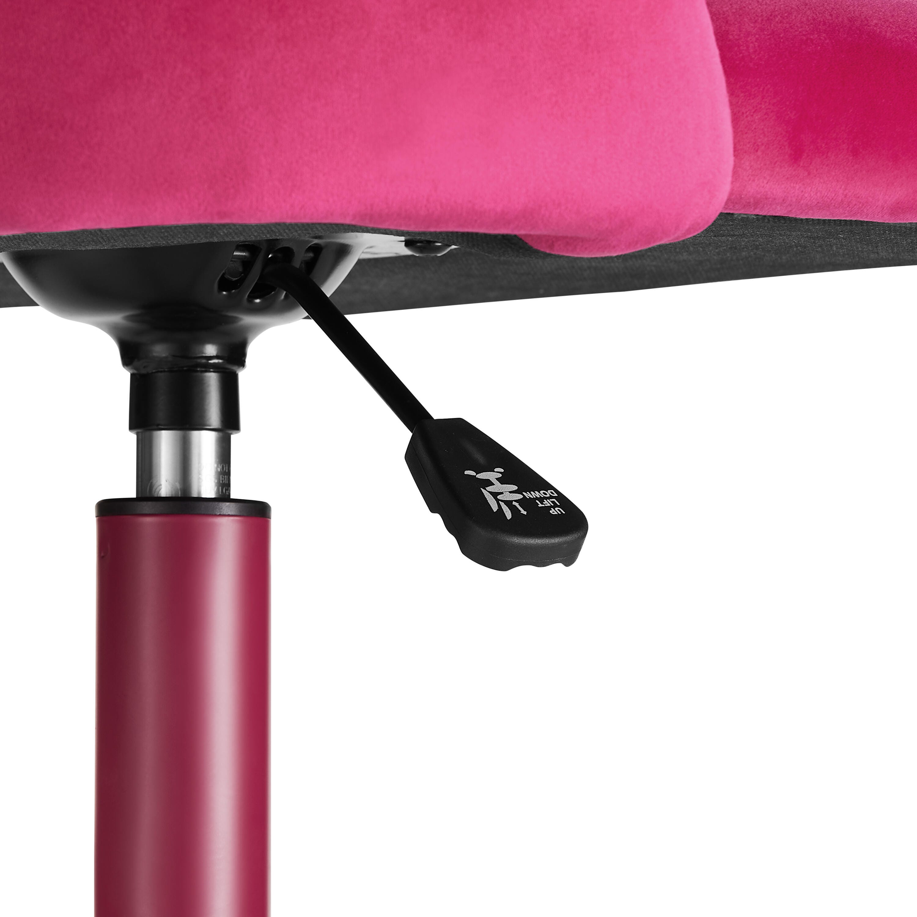 Linon Belle Home Office Desk Chair, Hot Pink, large