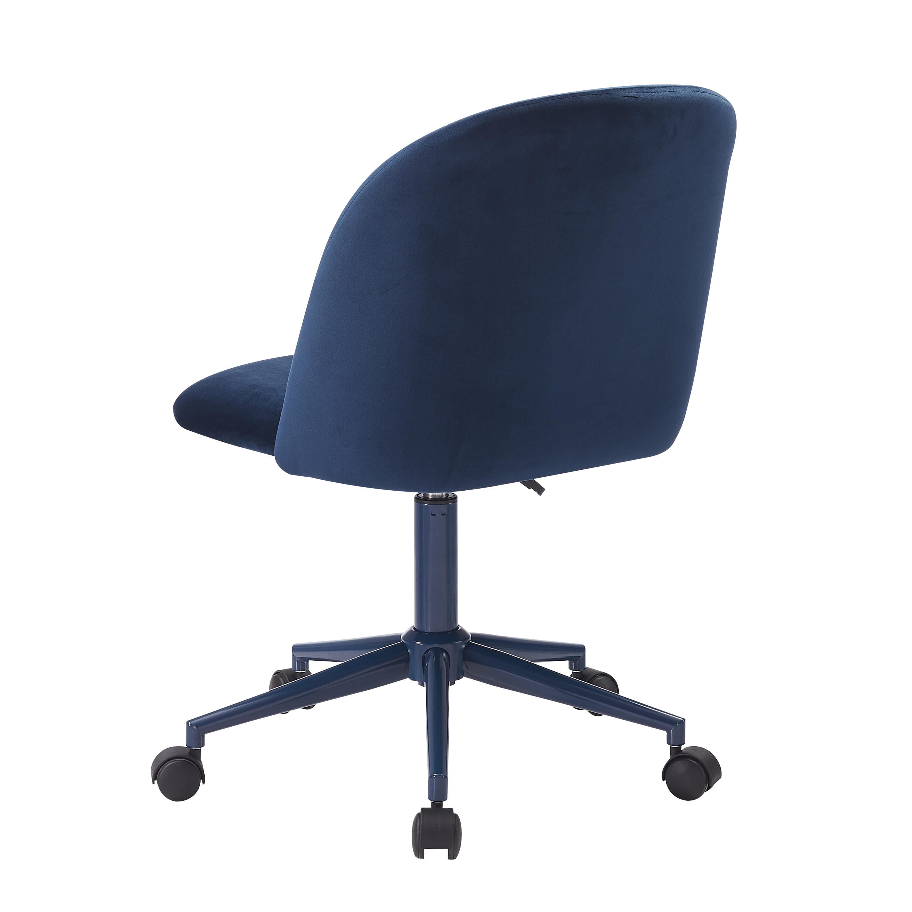 Linon Belle Home Office Desk Chair, Navy Blue, large
