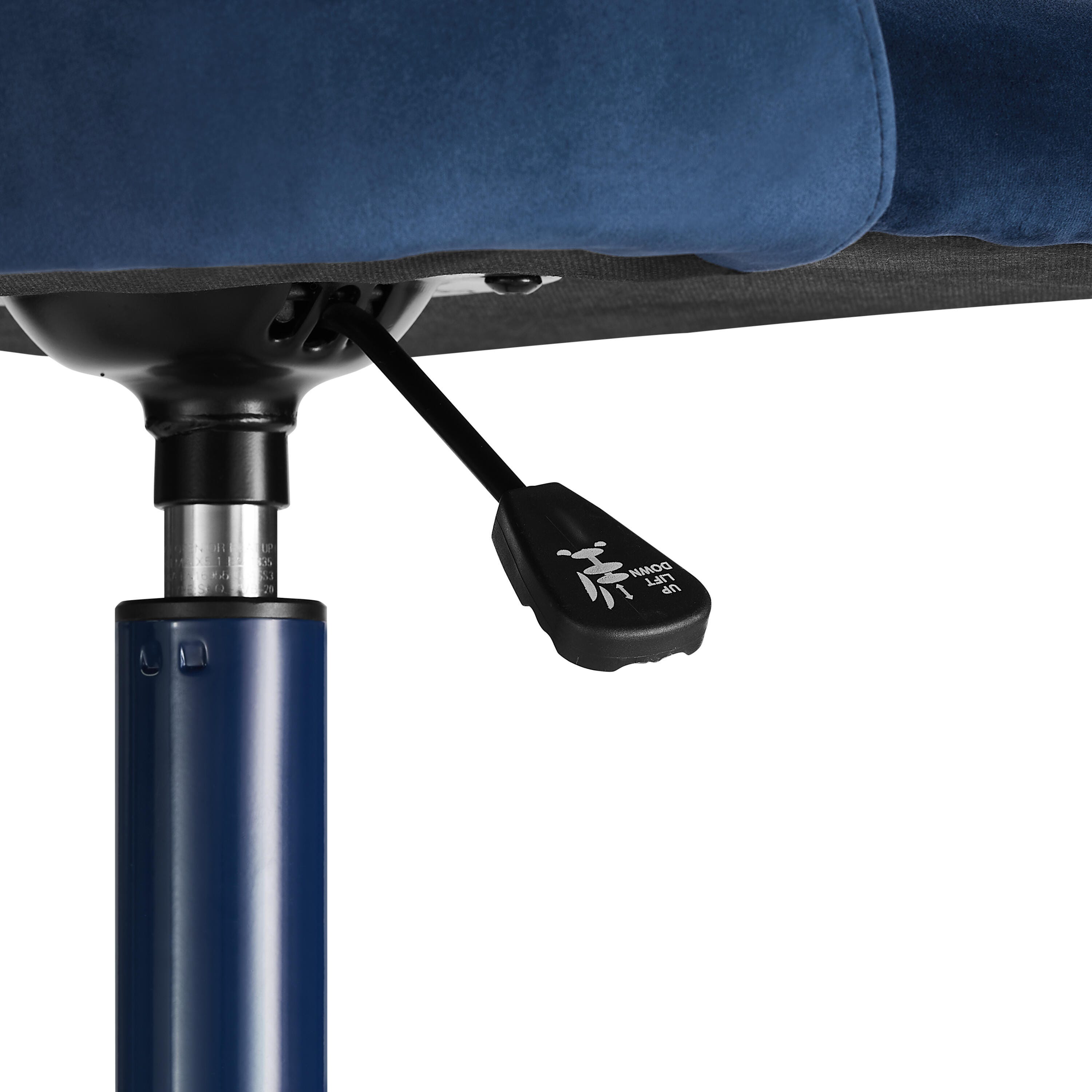 Linon Belle Home Office Desk Chair, Navy Blue, large