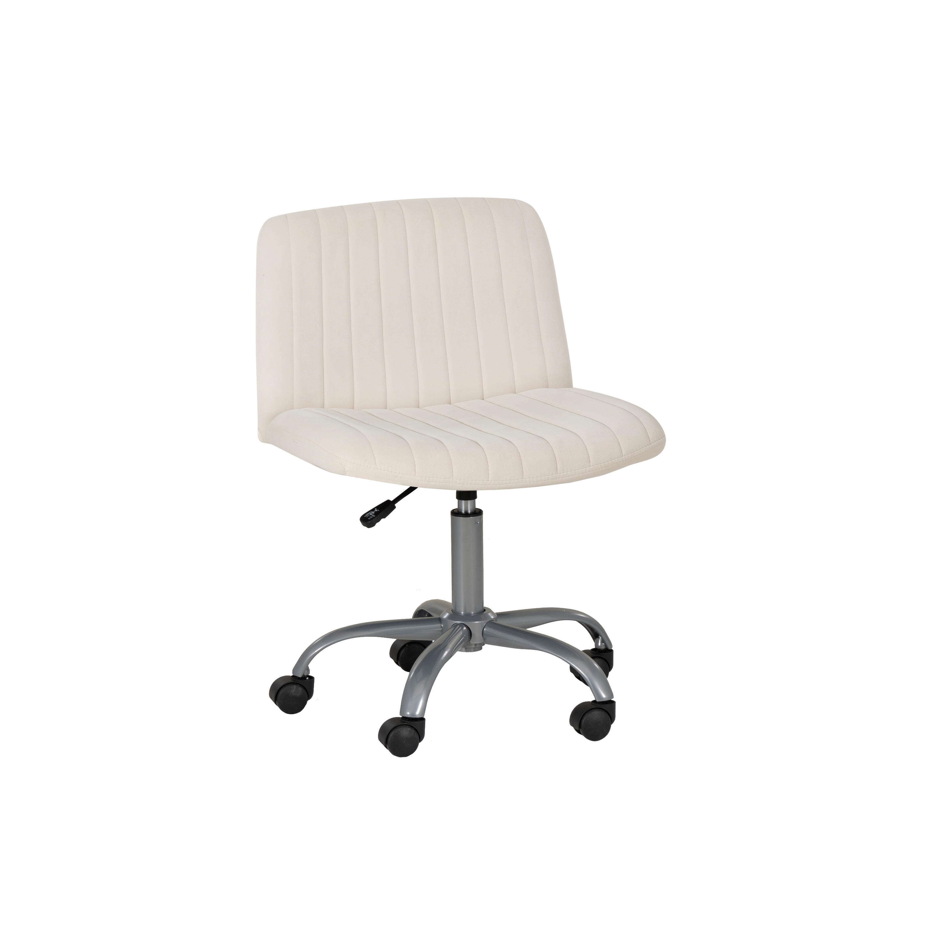 Linon Bobbi Home Office Desk Chair, Off White, large