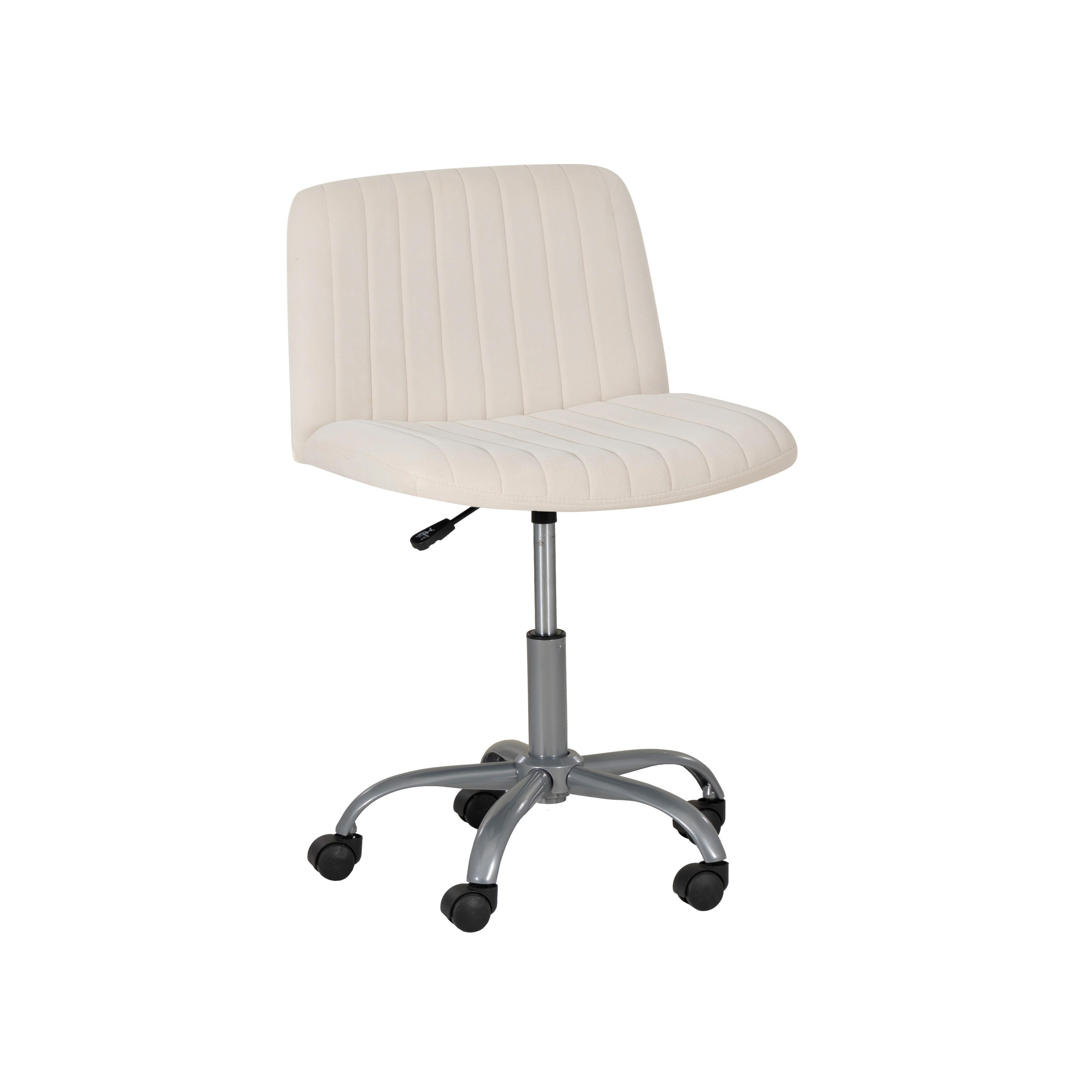 Linon Bobbi Home Office Desk Chair, Off White, large