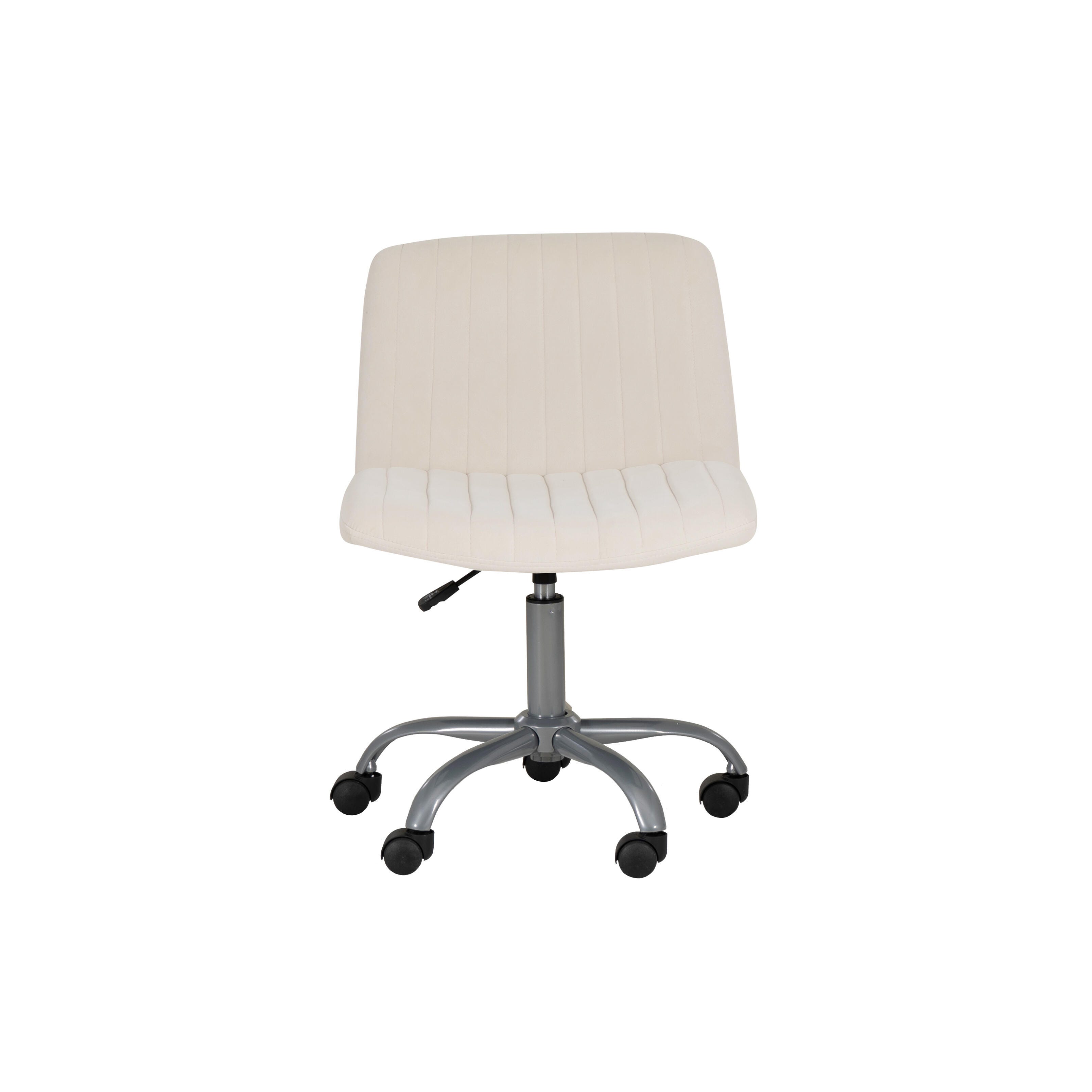 Linon Bobbi Home Office Desk Chair, Off White, large